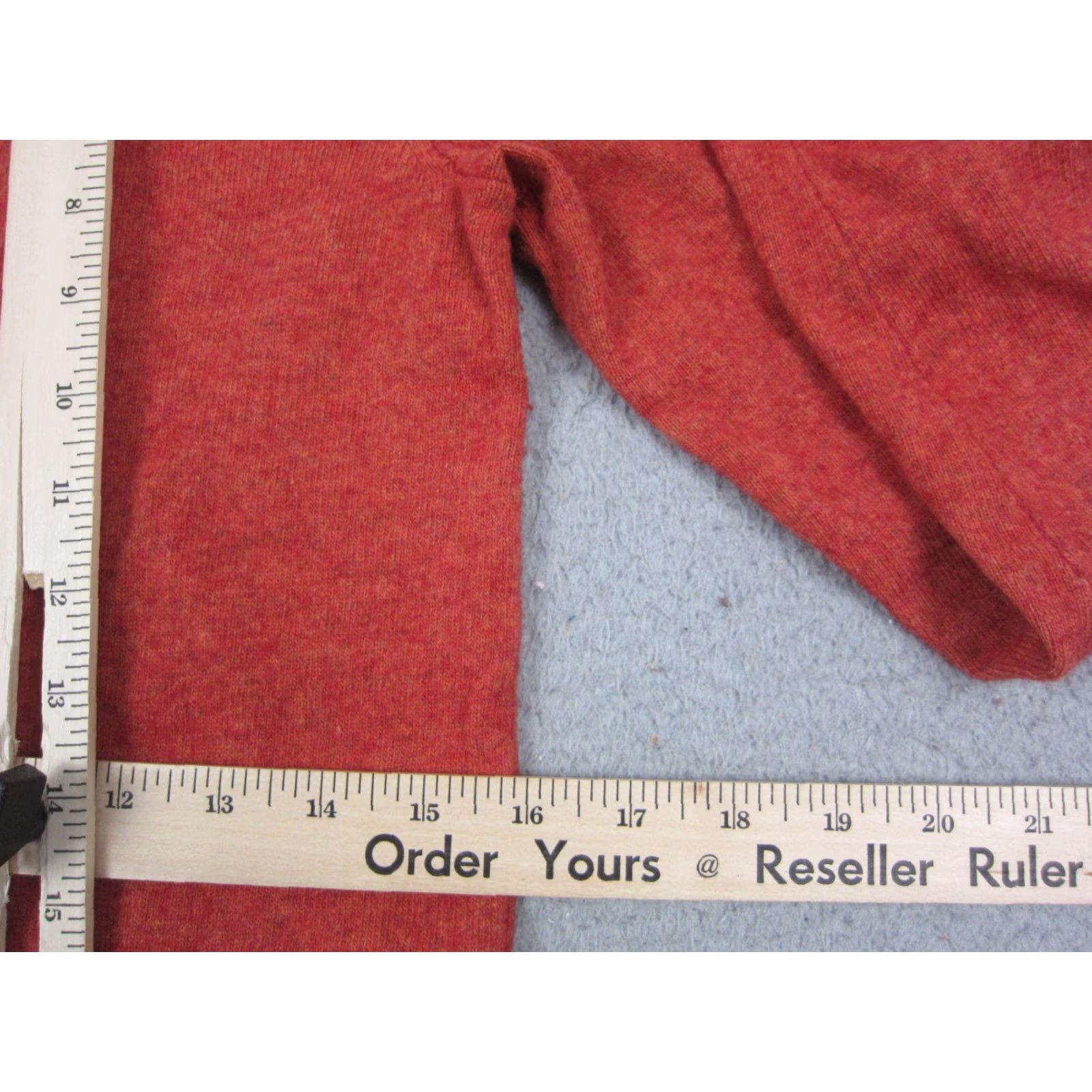 J.Crew J.CREW Sweater Womens Small Red Teddie Wool Cotton Crewneck Lightweight Size S / US 4 / IT 40 - 5 Thumbnail