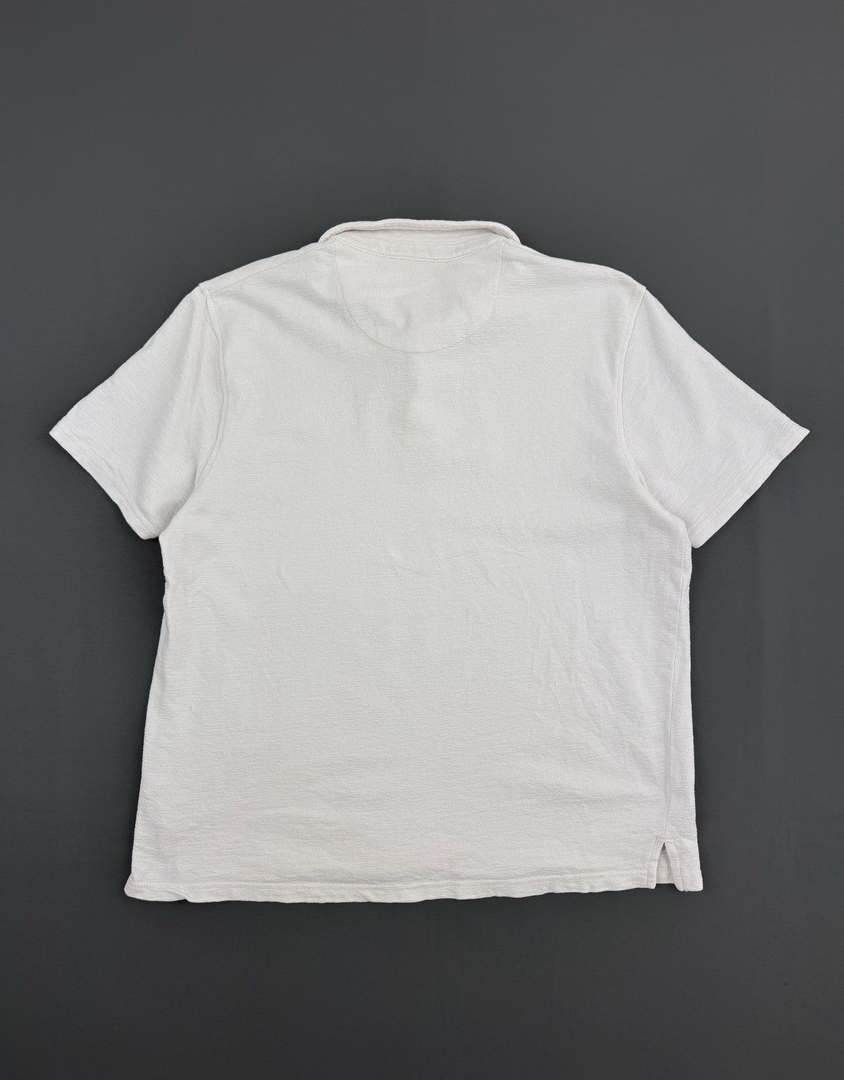Folk Folk White Heavy Cotton Polo Size US L / EU 52-54 / 3 - 9 Thumbnail