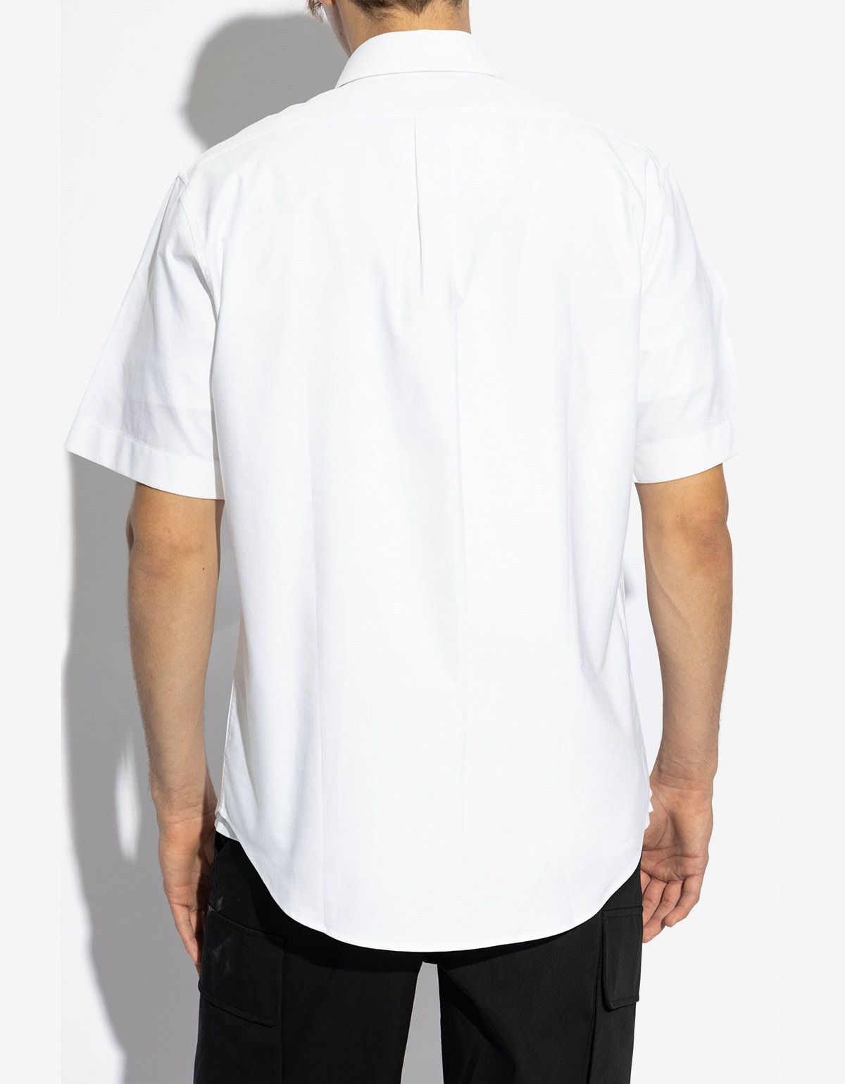 Givenchy Givenchy White Logo Short Sleeve Shirt Size US L / EU 52-54 / 3 - 3 Thumbnail