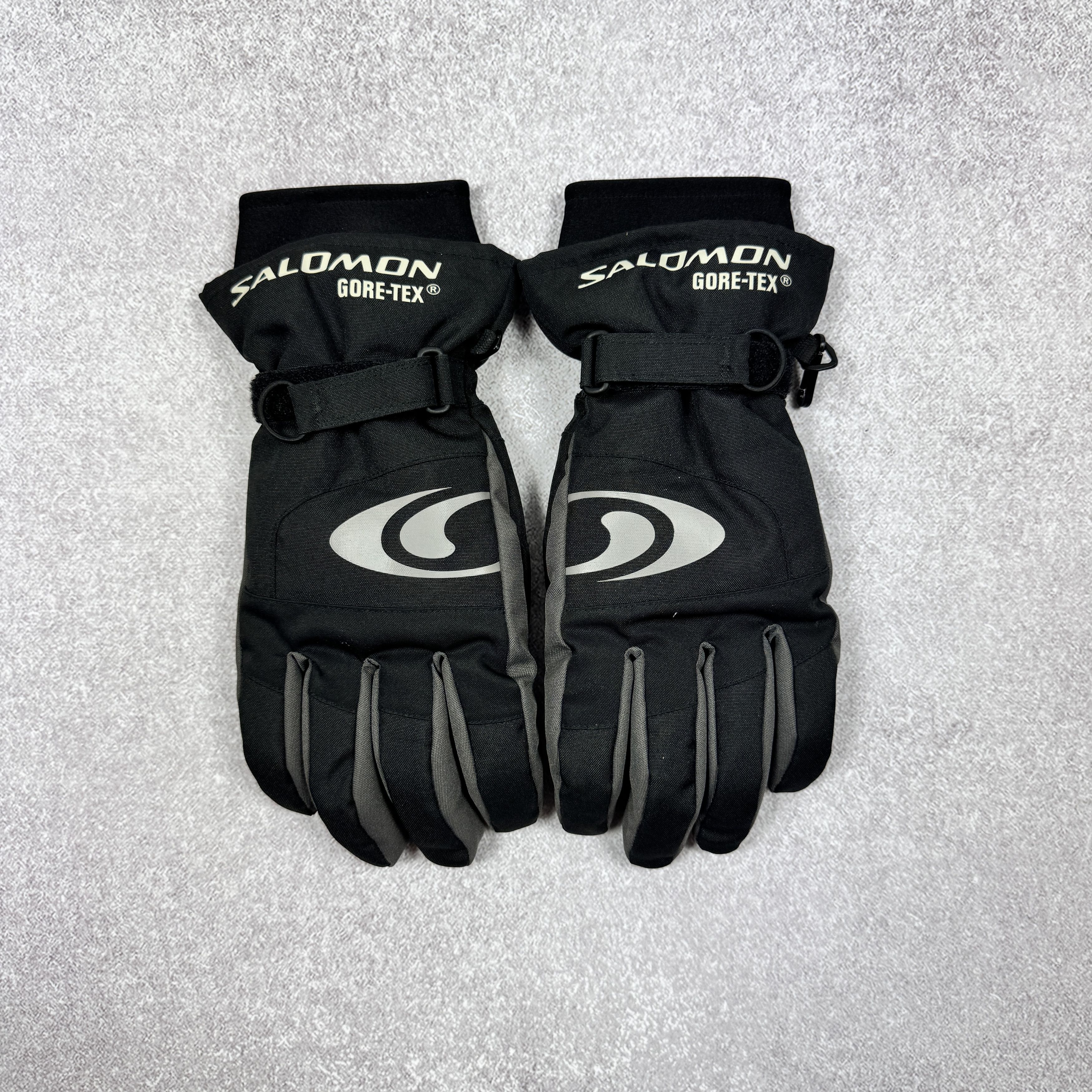 Goretex × Salomon NEW SALOMON GORE-TEX NYLON BLACK GRAY GLOVES SIZE M Size ONE SIZE - 3 Thumbnail