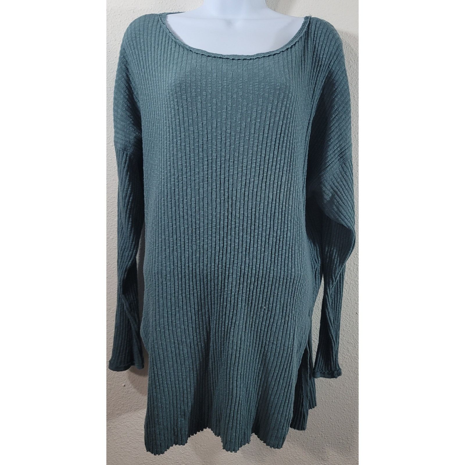 Other Out From Under Blue Green Ribbed Round Neck Top XL Size XL / US 12-14 / IT 48-50 - 1 Thumbnail