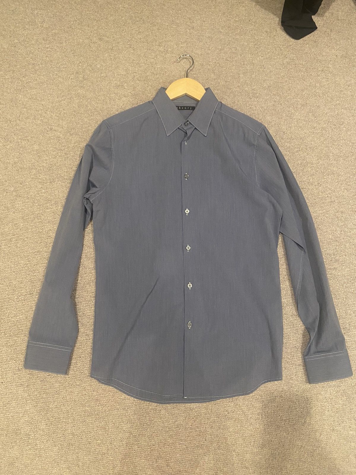 Theory Theory dress shirt blue grey | Grailed