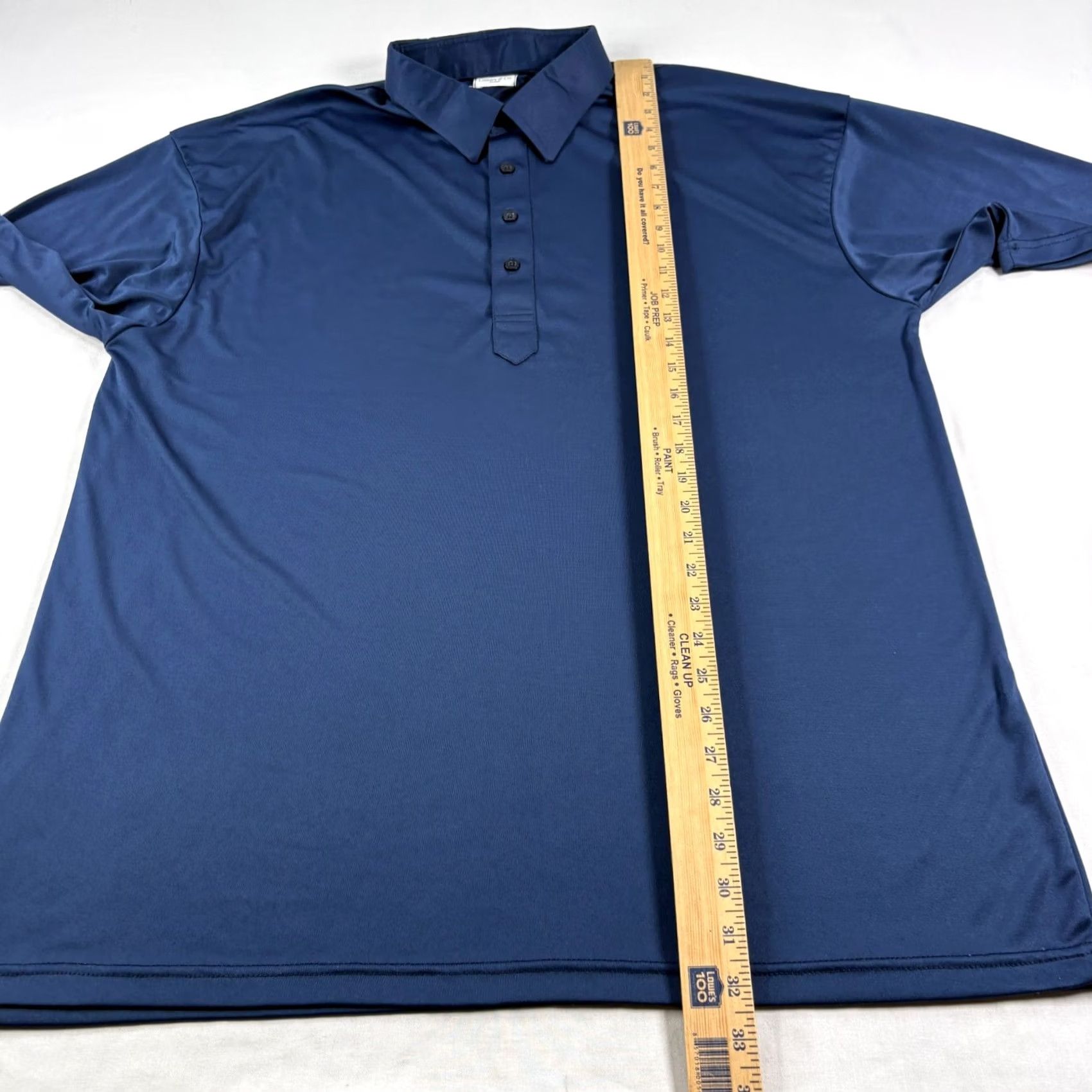 CO Collars & Co Polo Shirt Men 3XL Blue Short Sleeve Button Collared Solid Preppy Stretch Golf Performance Size US XXL / EU 58 / 5 - 5 Thumbnail