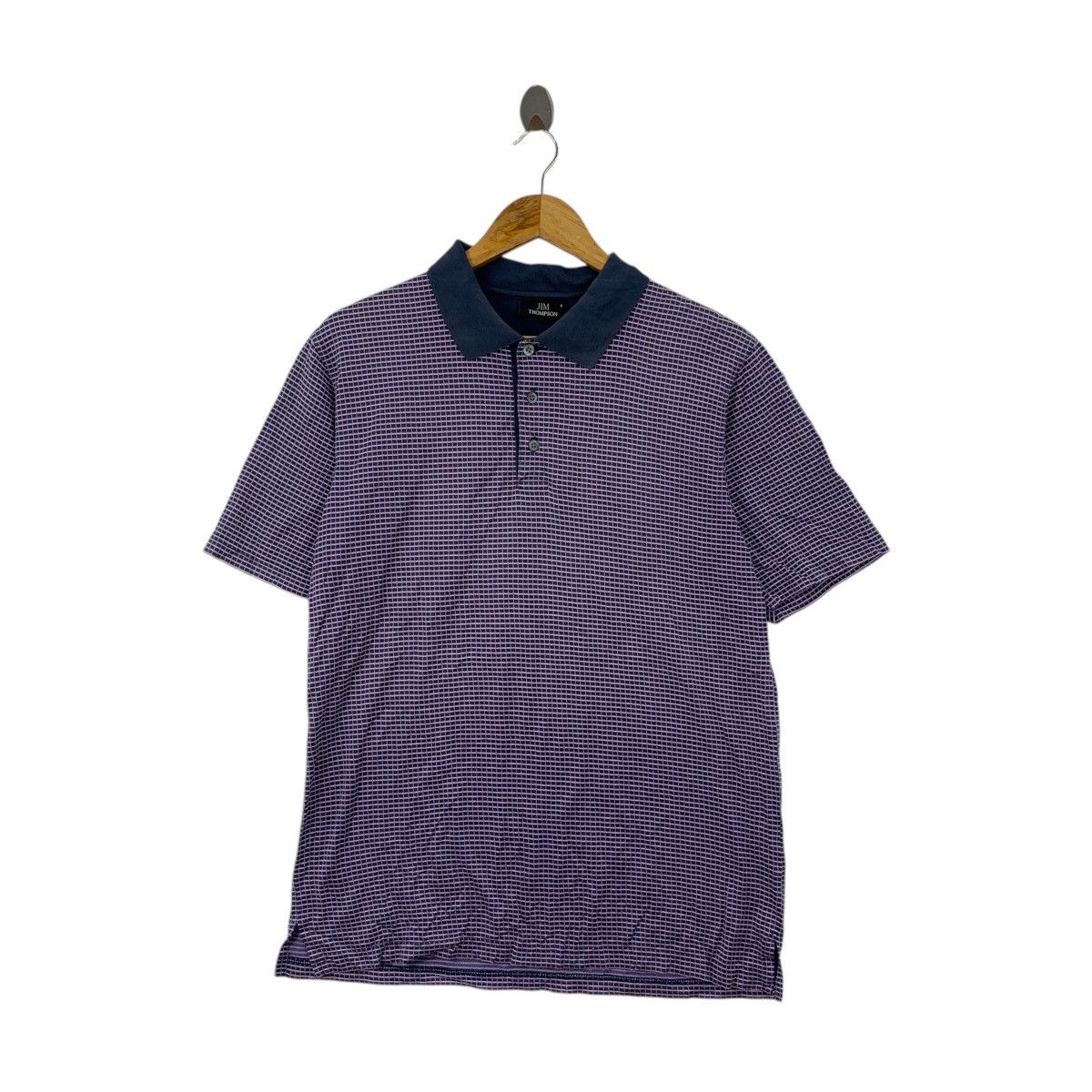 Jim Thompson Vintage JIM THOMPSON DESIGNER Nova Checks Polo Tee Shirt Top Size US S / EU 44-46 / 1 - 1 Thumbnail
