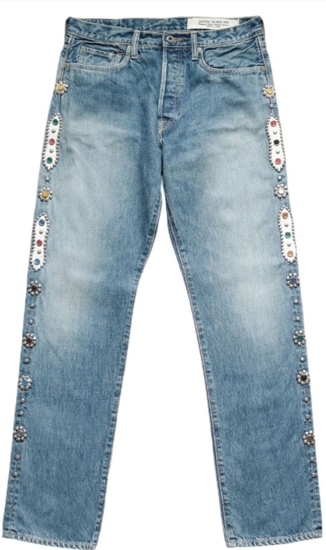 Kapital Kapital 14 oz. Denim 5P Monkey Cisco Gemstone Pants Indigo Size US 34 / EU 50 - 1 Thumbnail