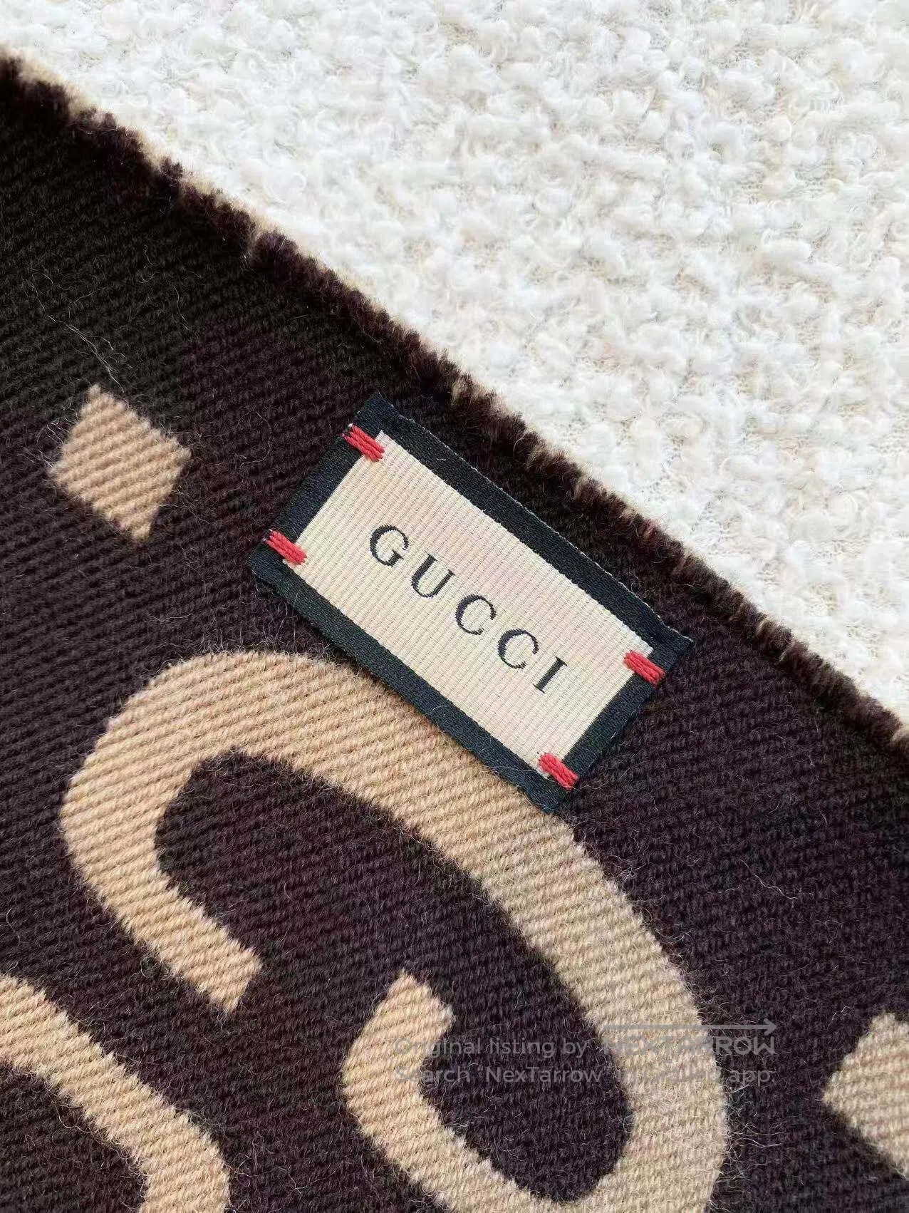 Gucci Guicci The old flower is full of printed wool scarves| Size ONE SIZE - 5 Thumbnail