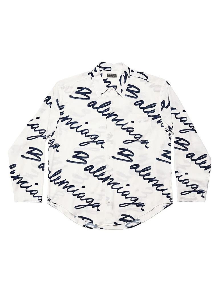 Balenciaga o1la1rc1a0226 Unisex Scribble Minimal Shirt In Multicolor Size US S / EU 44-46 / 1 - 1 Thumbnail