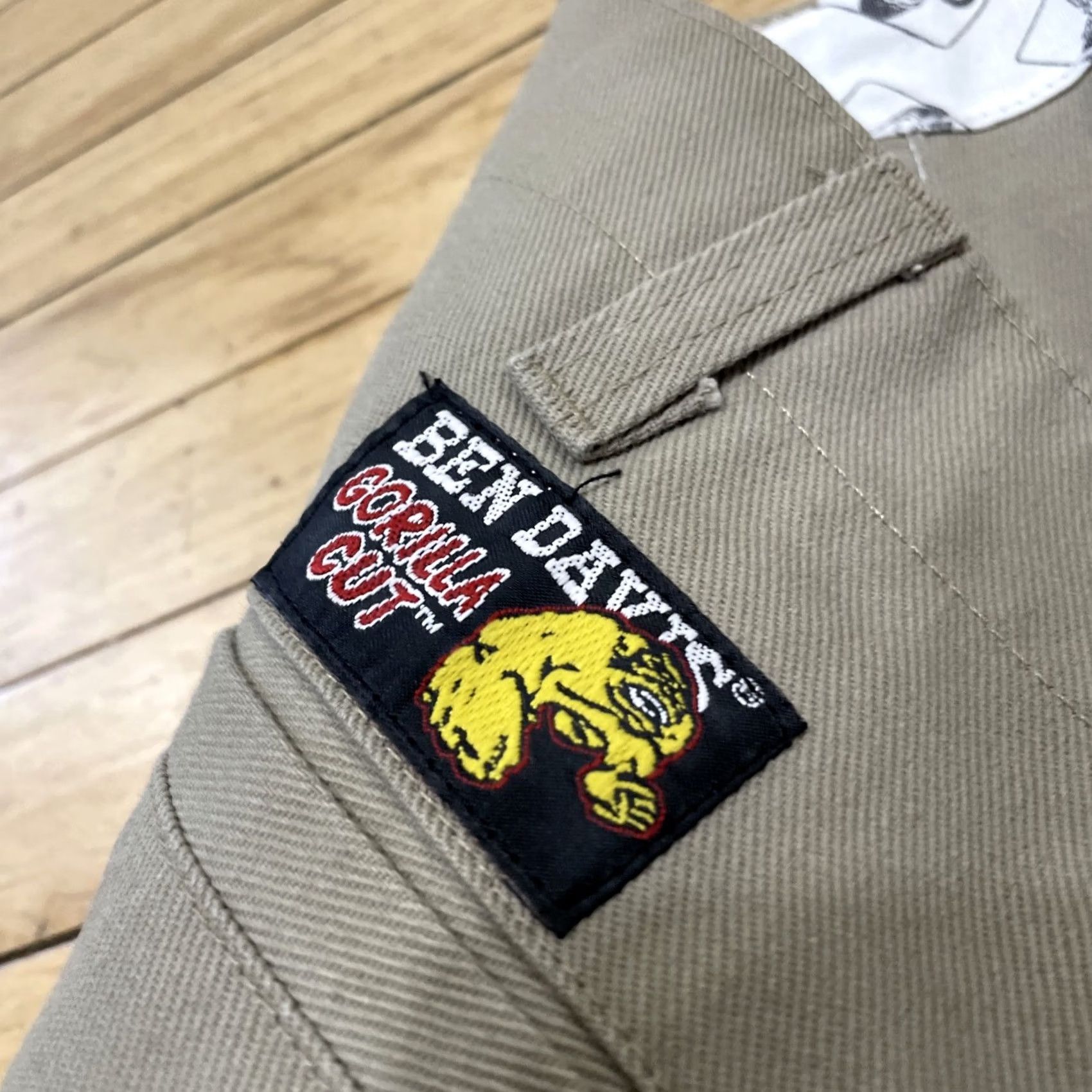 Ben Davis VINTAGE Ben Davis Gorilla Cut Pants Men 44x31 Workwear Pants Khaki Tan Wide-Leg Baggy 90s Chicano Skater Size US 44 / EU 60 - 4 Thumbnail