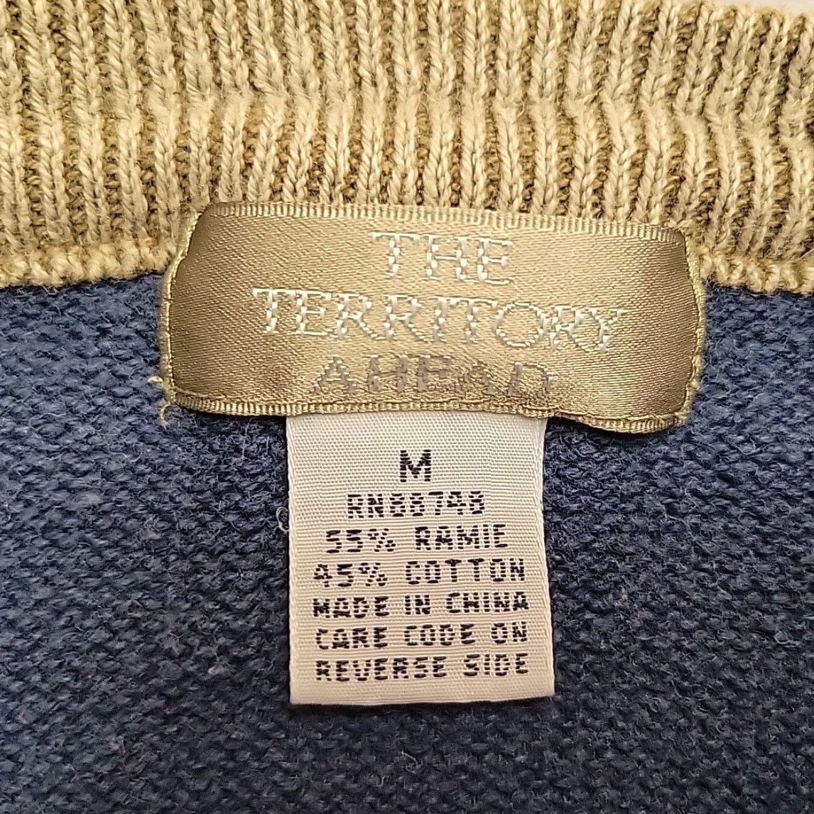 The Territory Ahead Territory Ahead Sweater Men M Blue Pullover Raglan Crewneck Colorblock Size US M / EU 48-50 / 2 - 3 Thumbnail