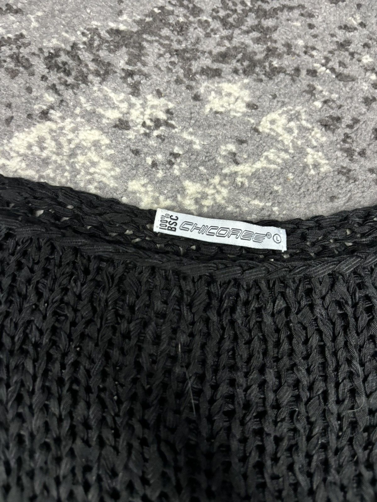 Japanese Brand × Vintage Vintage designer black y2k knit long sleeve Size L / US 10 / IT 46 - 4 Thumbnail