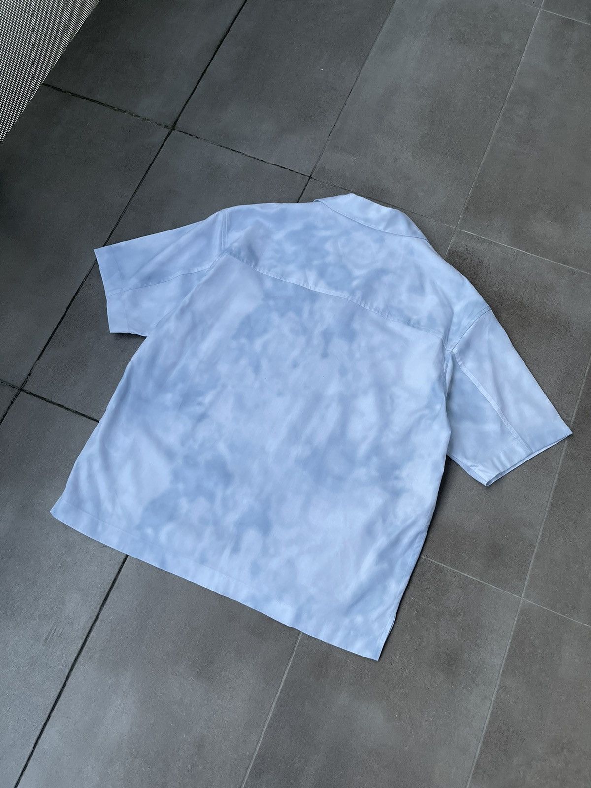 Wooyoungmi !DS! SS23 Solid Homme Sky Cloud Short Sleeve Button UP Shirt Size US M / EU 48-50 / 2 - 14 Thumbnail