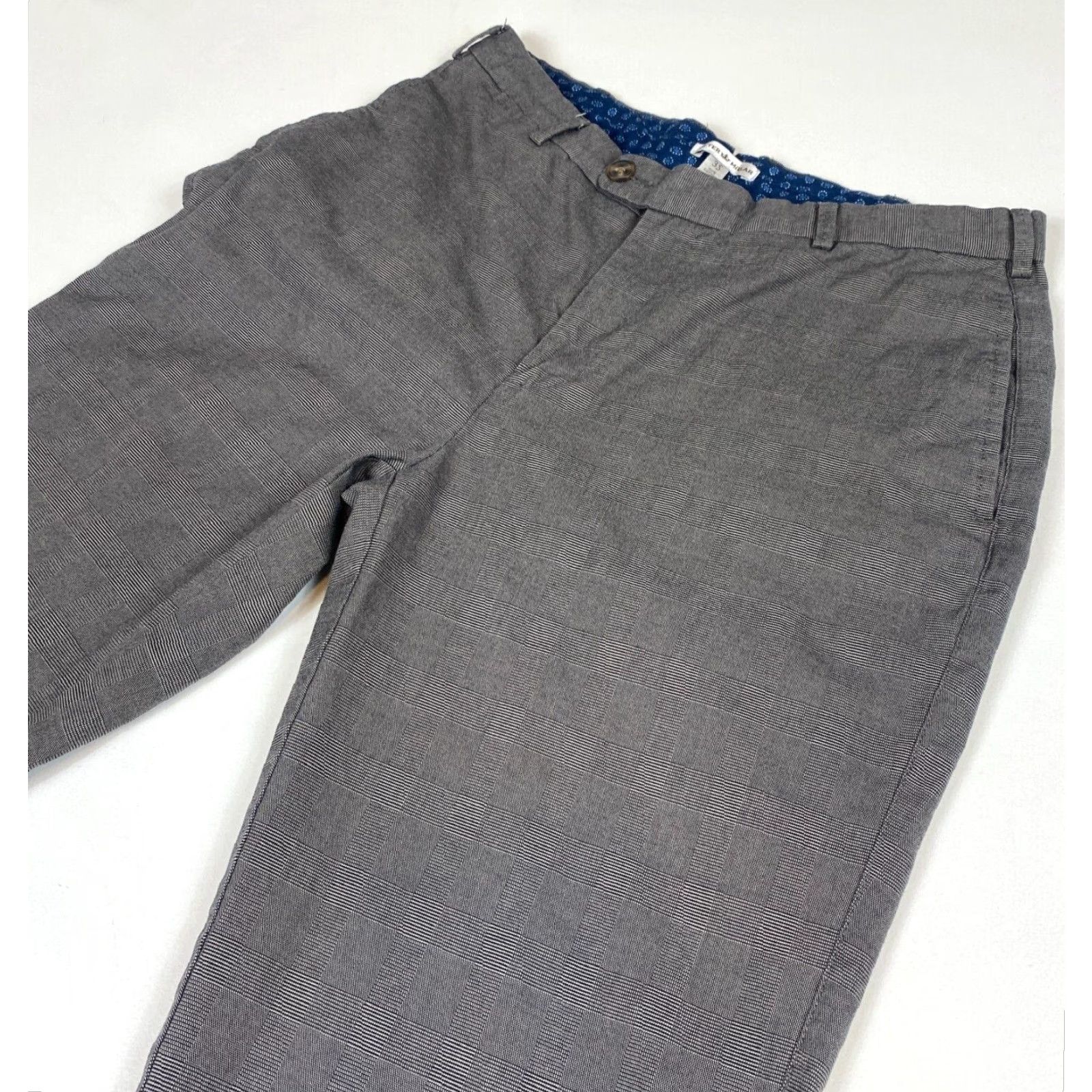 Peter Millar Peter Millar Men's Dress Pants Plaid Sz 35 Brown Cotton Vintage Size US 35 - 3 Thumbnail