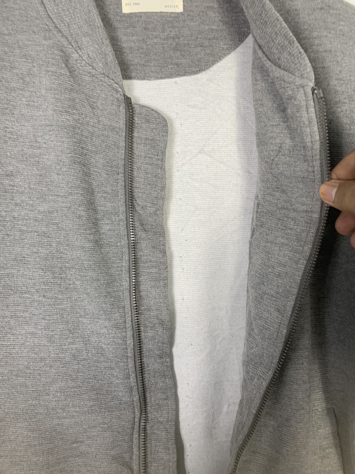 Japanese Brand × Vintage Vintage Authentic zipper Back Number Sweatshirt Size US M / EU 48-50 / 2 - 3 Thumbnail