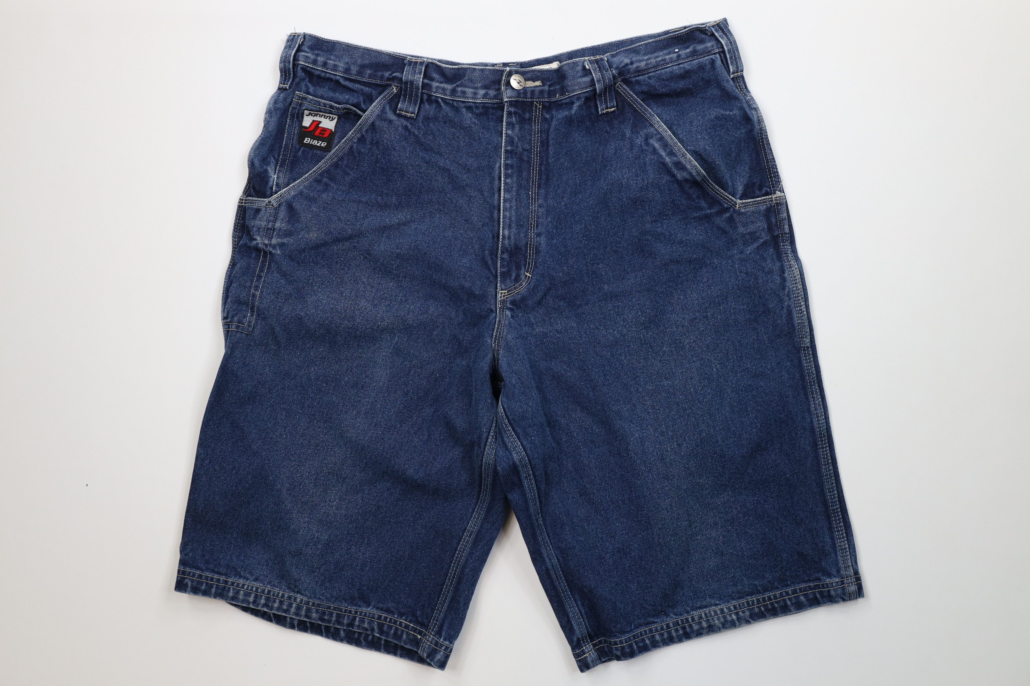 Vintage Johnny Blaze Man Wutang Loose Baggy Fit Denim Shorts