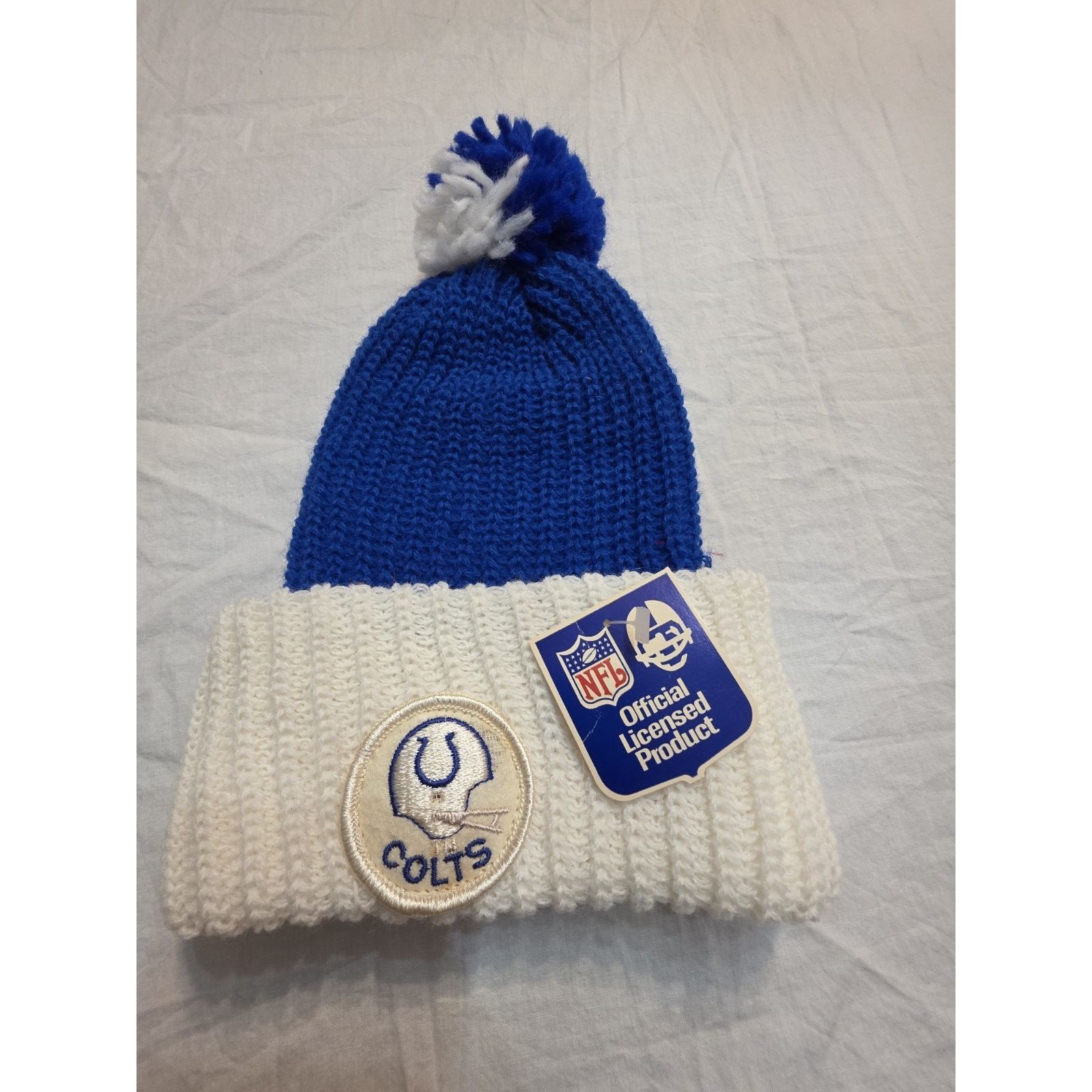 NFL Vintage NFL Indianapolis Colts Knit Winter Ski Hat youth Size US XXS / EU 40 - 1 Thumbnail