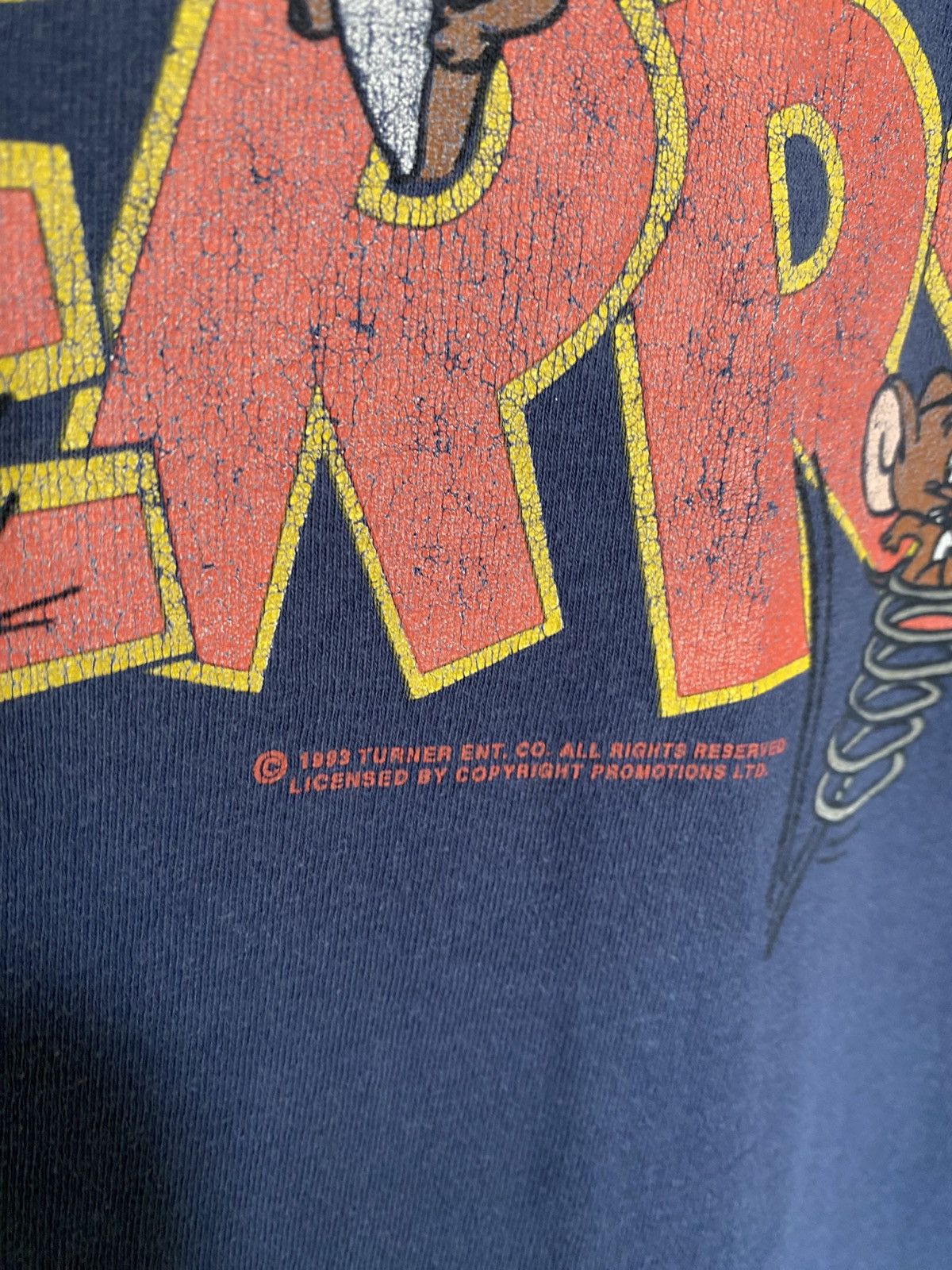Cartoon Network × Vintage ❗️VINTAGE 1993 TOM AND JERRY DOUBLE SIDE PRINT TEE 90s❗️ rare Size US XL / EU 56 / 4 - 4 Thumbnail
