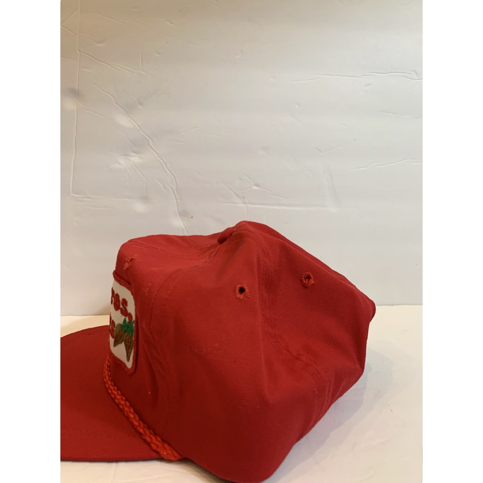 Imperial VINTAGE Imperial Cap Baseball Cap Mens Adjustable Red Leather Strap Chew Bros. Farms Chord Tomato Carrot Size ONE SIZE - 5 Thumbnail