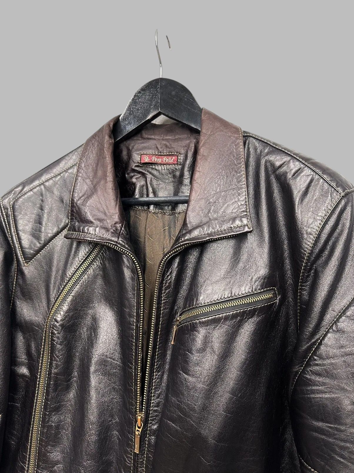 Dolce & Gabbana Leather Jacket Vintage Junya Watanabe Avantgarde Style Size US M / EU 48-50 / 2 - 8 Thumbnail