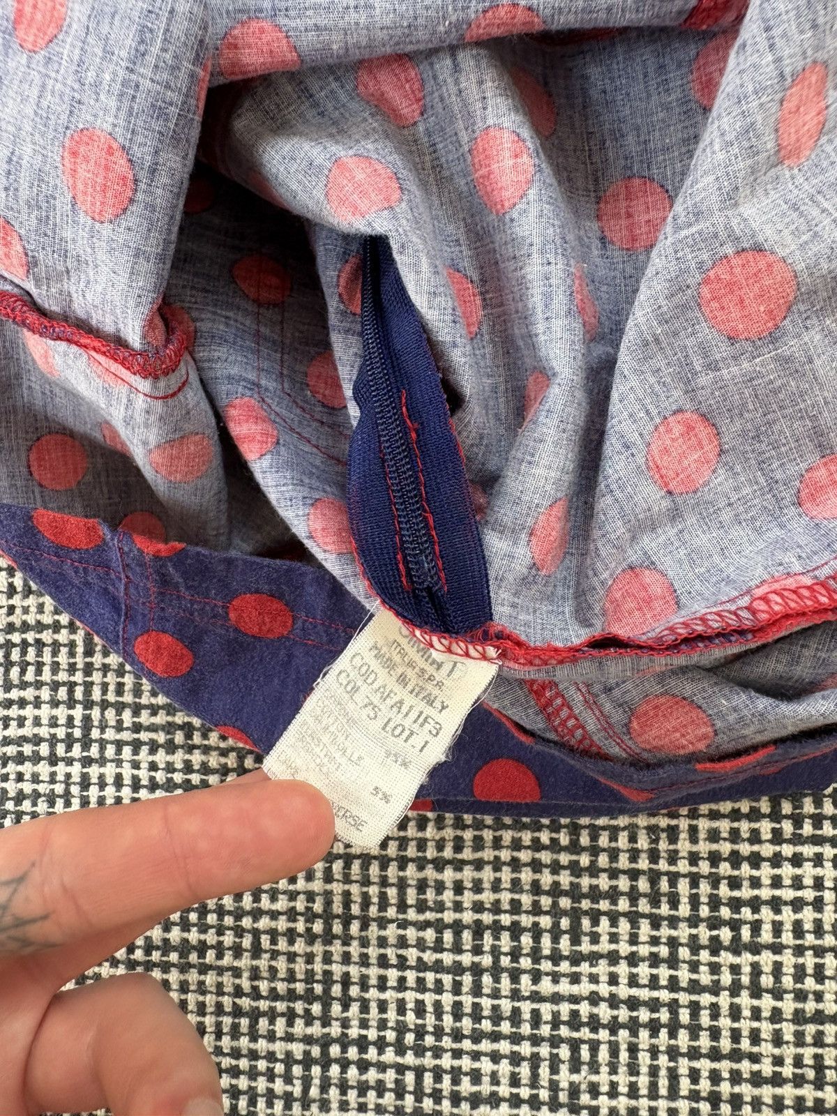 Moschino rare archive moschino multicolor polka dot mini dress Size S / US 4 / IT 40 - 5 Thumbnail