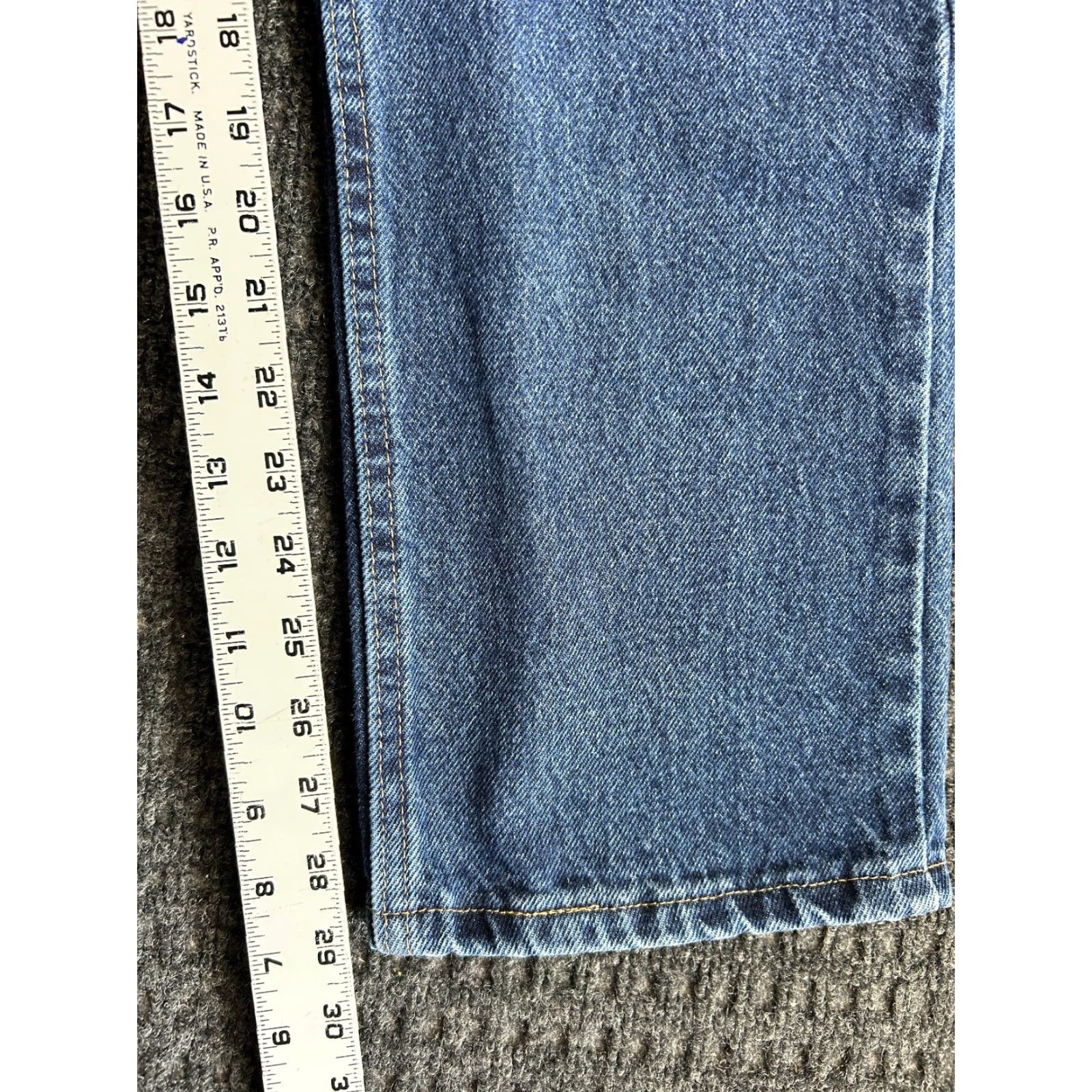 Wrangler VINTAGE Wrangler Jeans 29 x 30 Blue Denim Regular Fit 96501MR Work Cowboy Rodeo Size US 29 - 6 Thumbnail