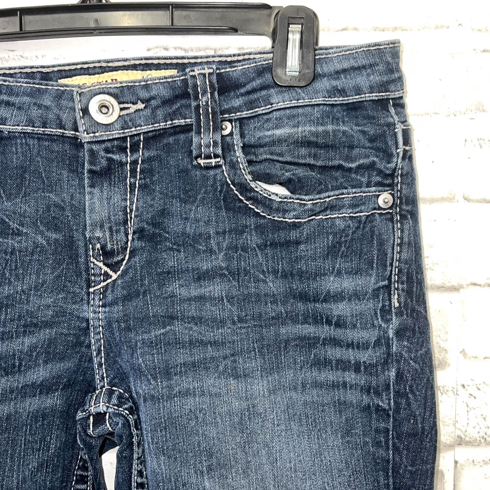 Vintage BIG STAR Jeans Womens 28 Blue Maddie Mid Rise Fit Size 28S Inseam Size 28" / US 6 / IT 42 - 2 Thumbnail