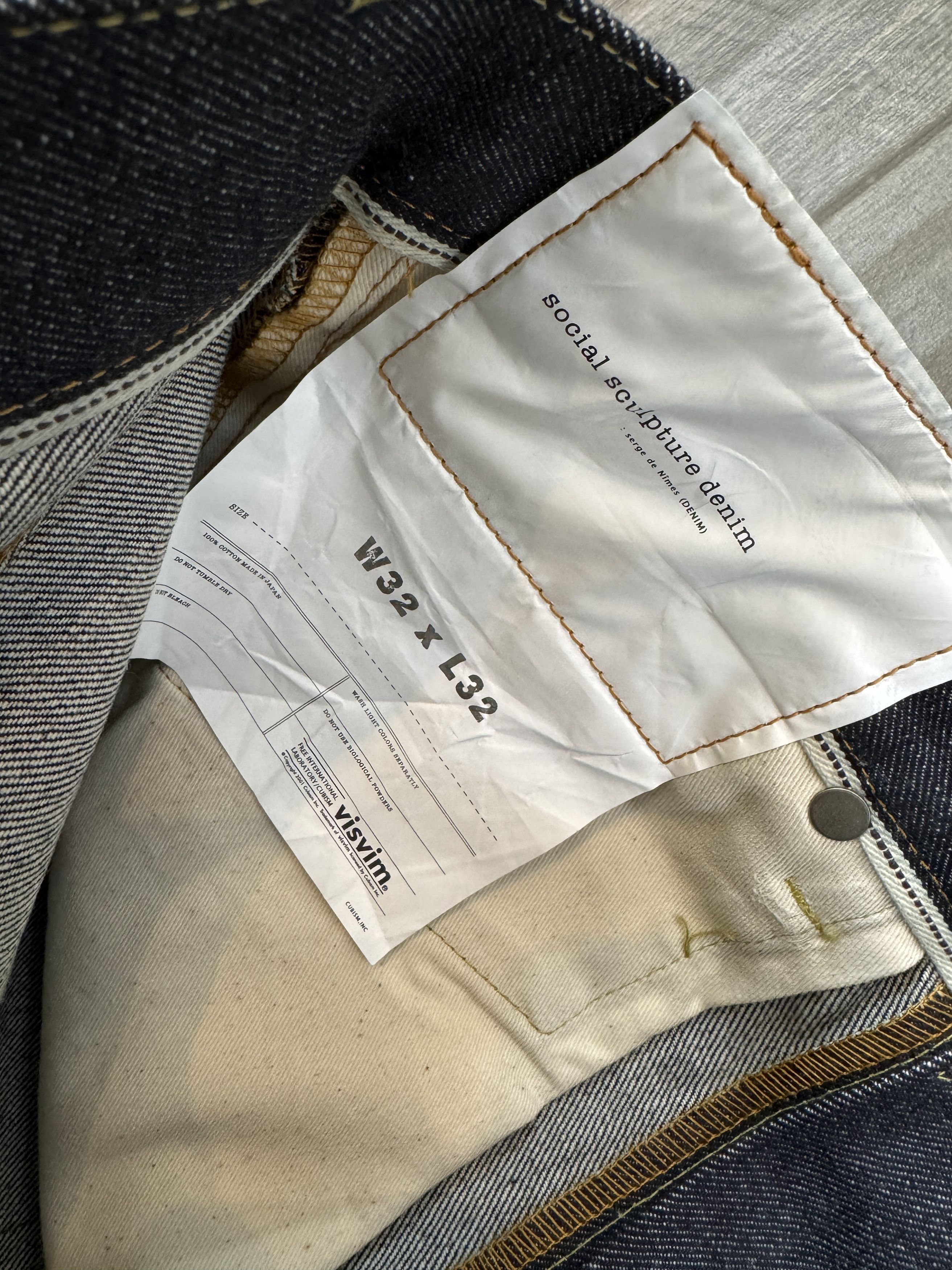 Visvim Visvim Social Sculpture 03R Rigid Selvedge Denim Jeans Size US 32 / EU 48 - 9 Thumbnail