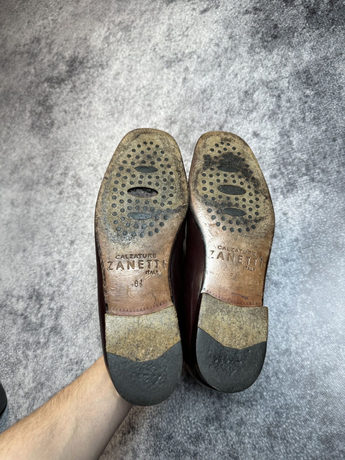 Vintage Zanetti Casual Leather Shoes Streetwear Luxury 8,5