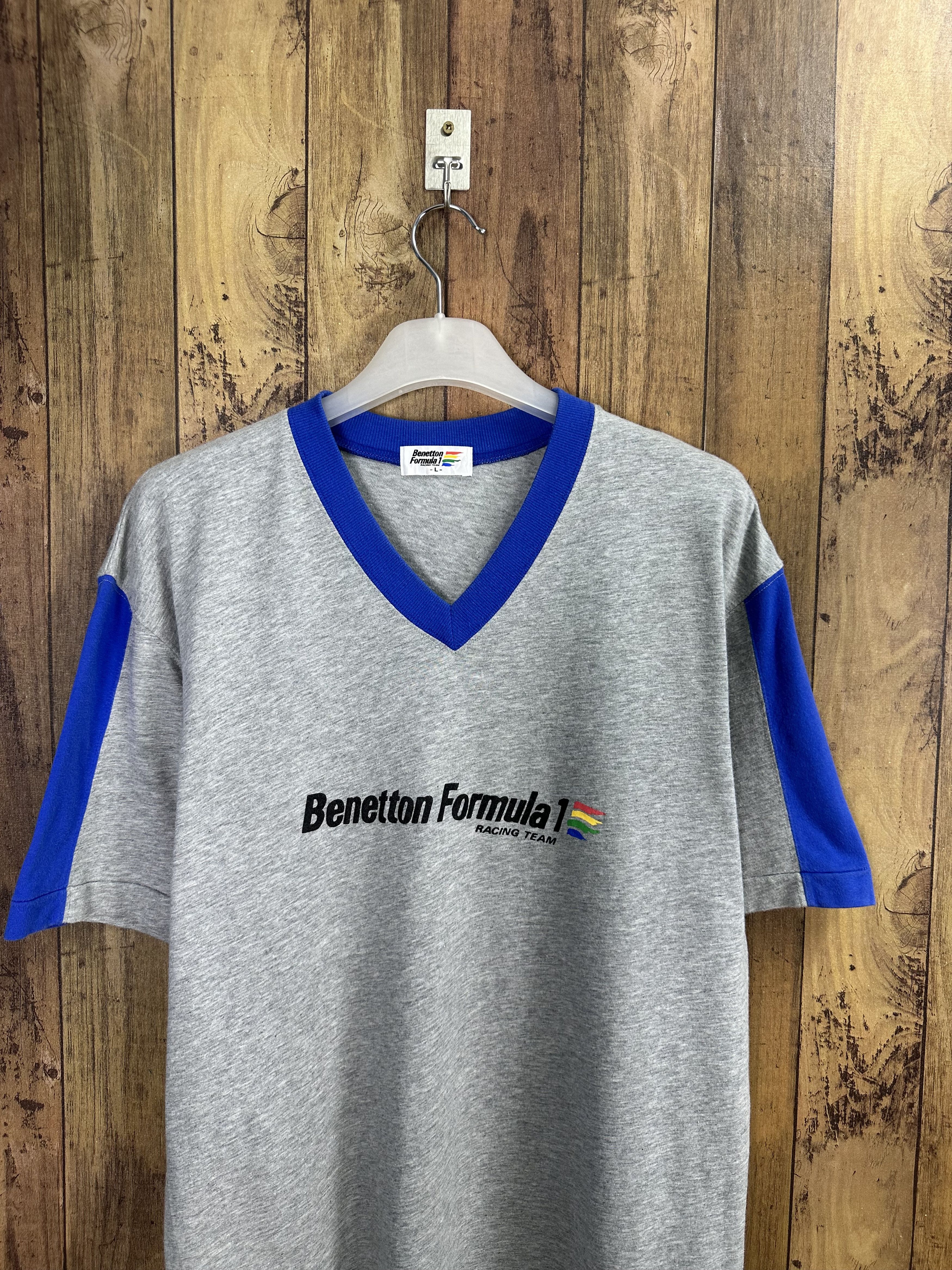 Benetton Benetton Formula 1 Spellout Logo Vintage Tshirt A320 Size US M / EU 48-50 / 2 - 2 Thumbnail