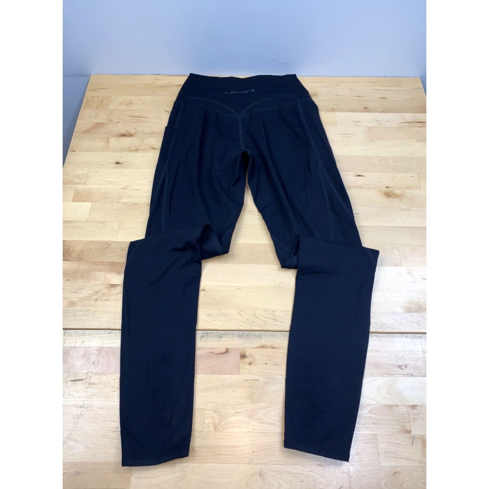Vintage VINTAGE Alphalite Alphalux Leggings Womens XS Black Activewear Gym Training Size 26" / US 2 / IT 38 - 5 Thumbnail
