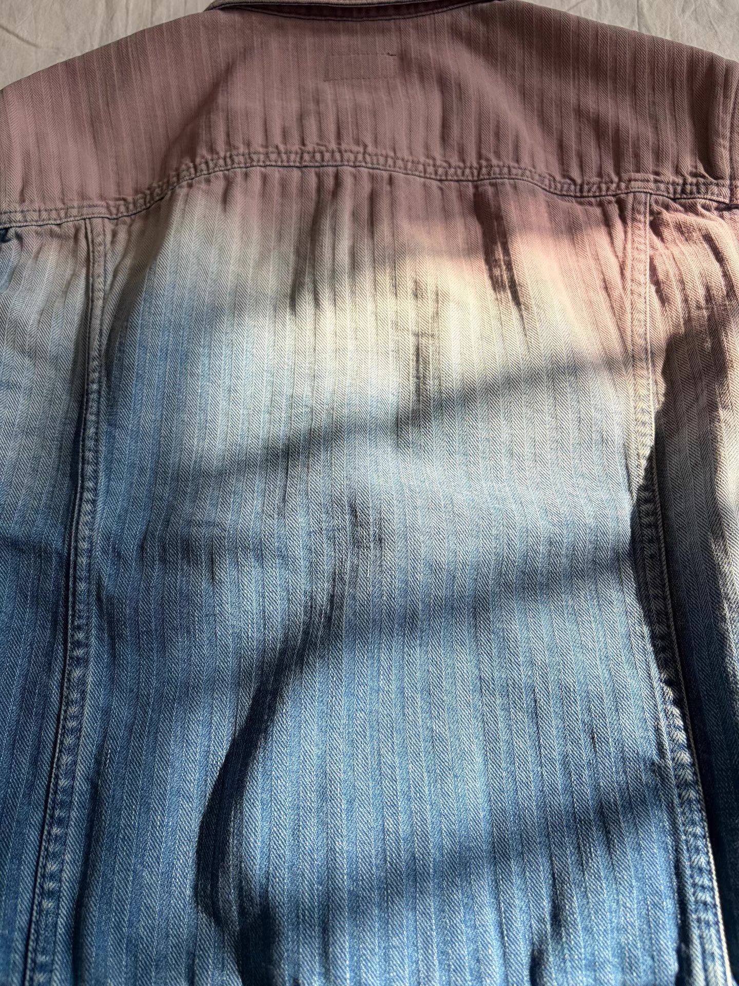 Saint Laurent Paris Saint Laurent Men's Gradient Denim Jacket Ｑ23 Size US XL / EU 56 / 4 - 2 Thumbnail