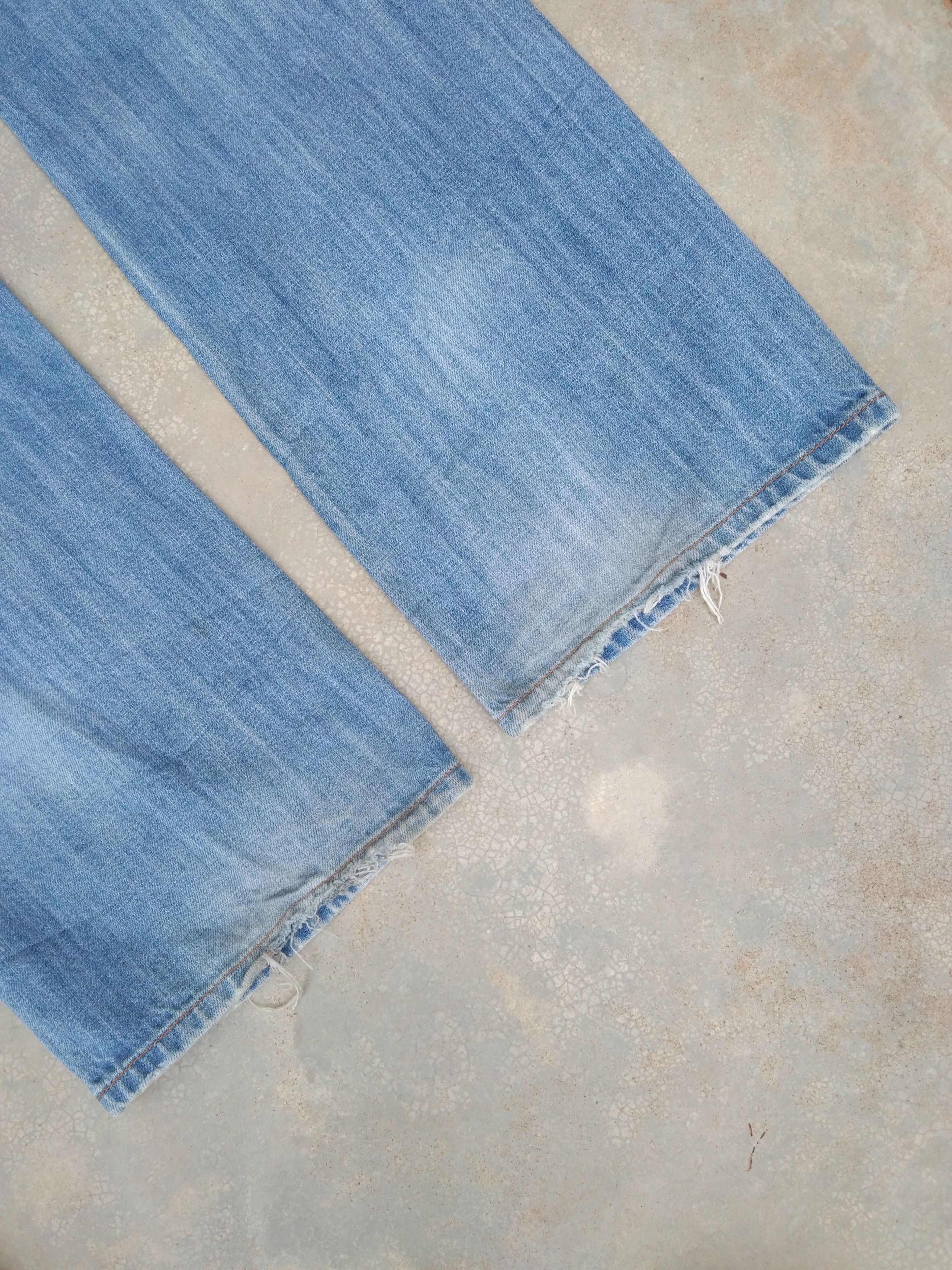 Japanese Brand × Jean × Vintage Vintage Distressed Flared Lucky Brand Boot Cut Jeans 36x34 Size US 36 / EU 52 - 3 Thumbnail