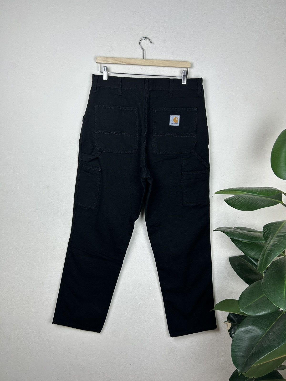 Carhartt × Vintage Carhartt vintage Black CarpanterRuck Single Knee baggy pants Size US 33 - 1 Thumbnail