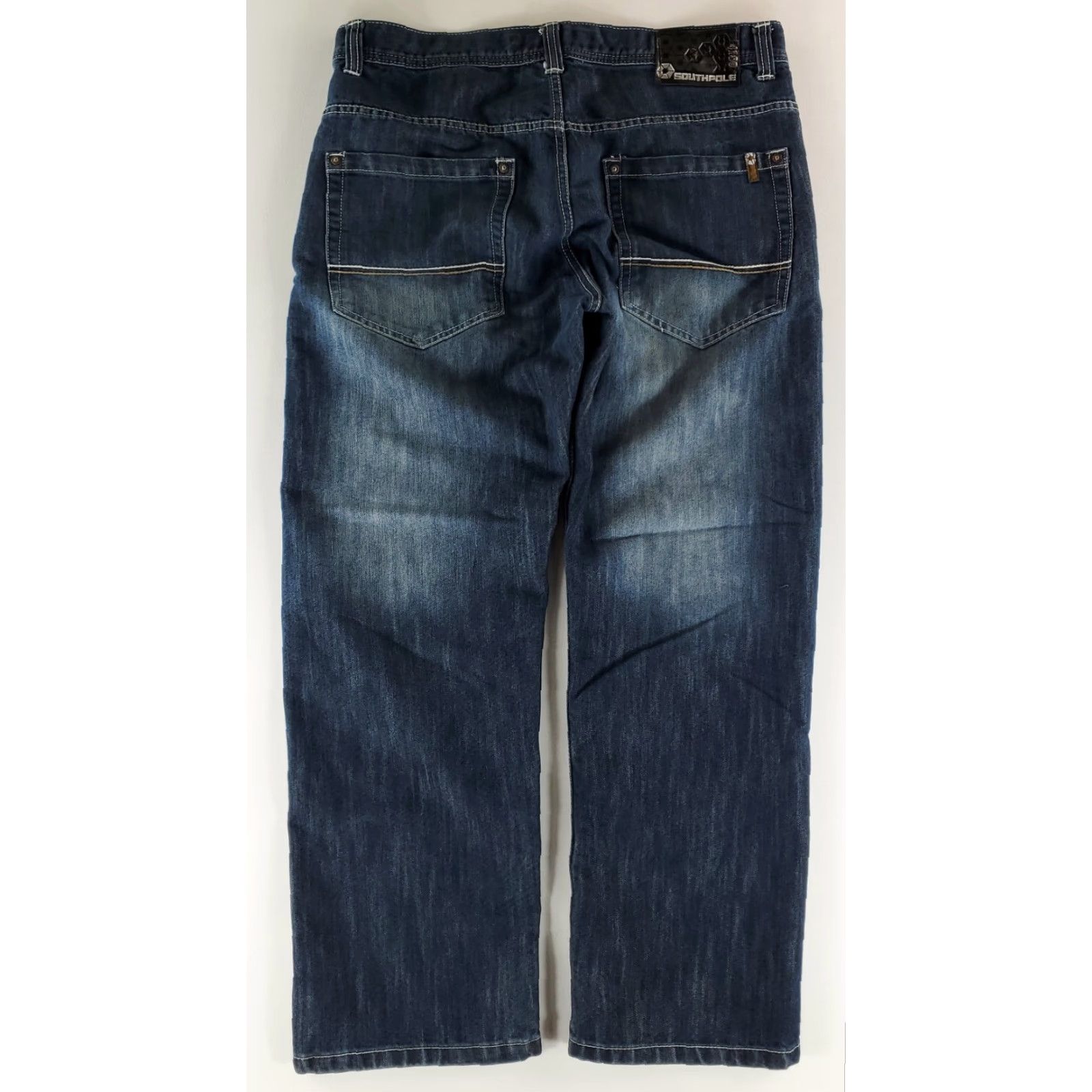 Southpole VINTAGE Southpole Jeans Wide-Leg Baggy 4180 Blue Men's 38 Adult 38x30 Actual Clothing Jeans Size US 38 / EU 54 - 5 Thumbnail