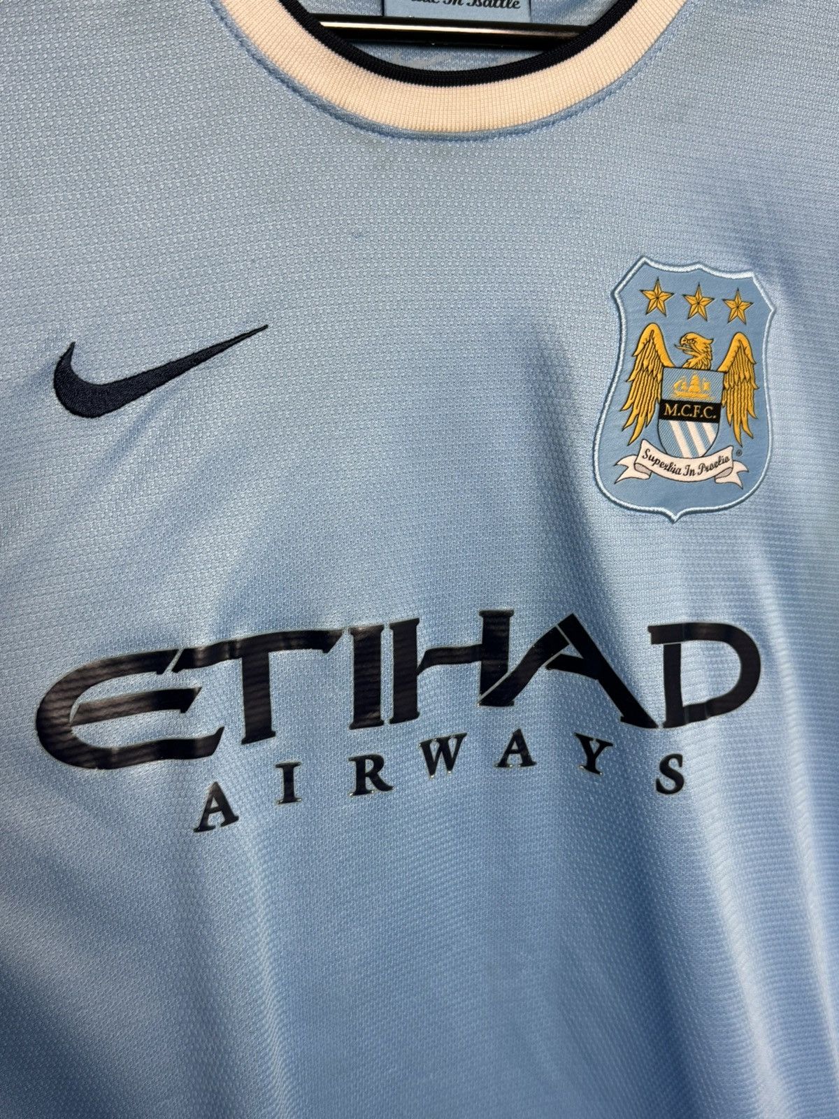 Nike Manchester City 13/14 Home Jesus Navas Football Jersey Size US M / EU 48-50 / 2 - 4 Thumbnail