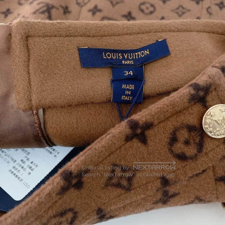Louis Vuitton Louis Vuitton Old-print woolen skirt Size 33" - 5 Thumbnail