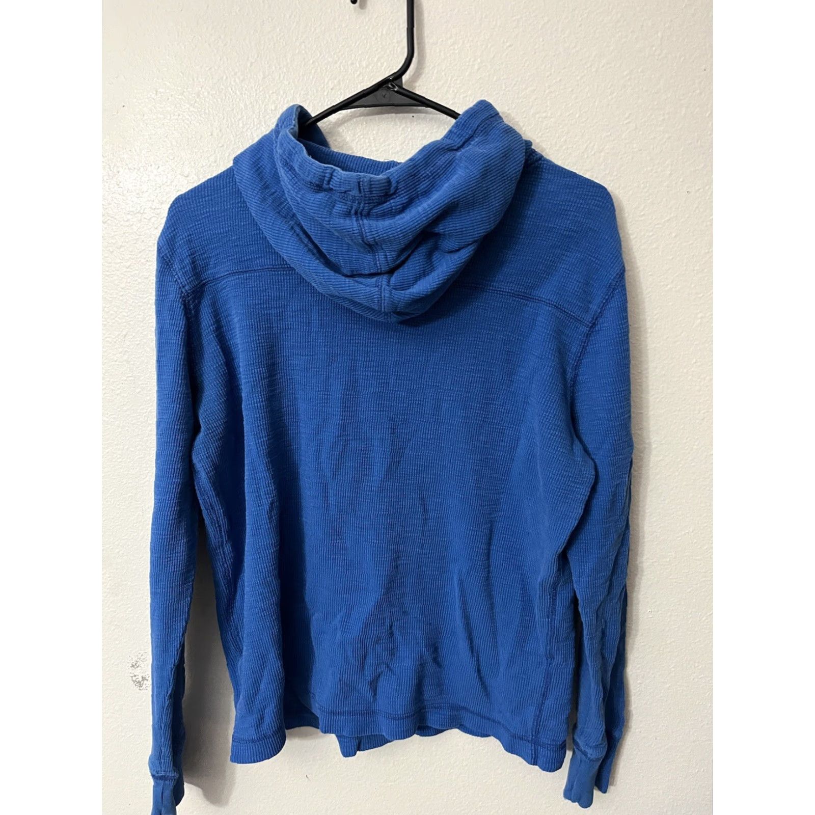 Aeropostale VINTAGE Grays Blue Waffle Thermal Shirt Hoodie M Pullover Men Medium Thermal Hoodie Pullover 90s Boys Mens Womens Fashion Shirts Size US M / EU 48-50 / 2 - 2 Thumbnail