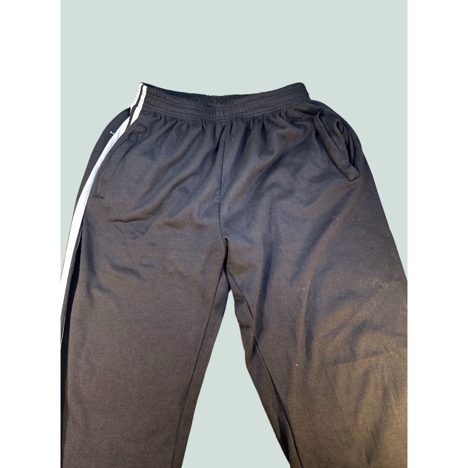 Zephyr Zephyr Of Zebras Track Pants 2XL Black Wide-Leg 9.5” Opening Y2K Streetwear Mens Jeans Wide Leg Sz 2XL Black Zebra Stripes Size US 39 - 1 Thumbnail