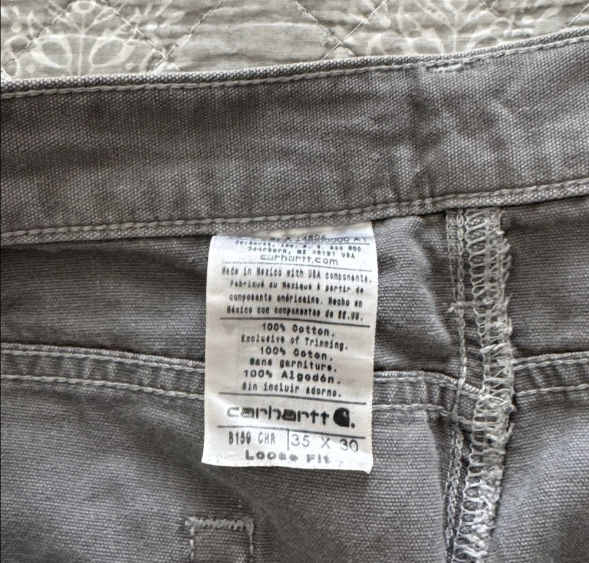 Carhartt Vintage Carhartt Carpenter Ripstop Loose Fit Work Pants Size US 35 - 3 Thumbnail