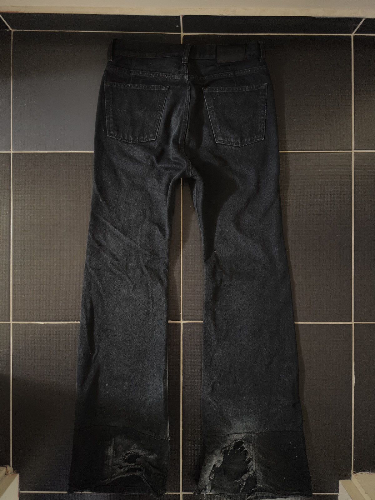Balenciaga F/W 22 Lost Tape flared jeans Size US 33 - 2 Thumbnail