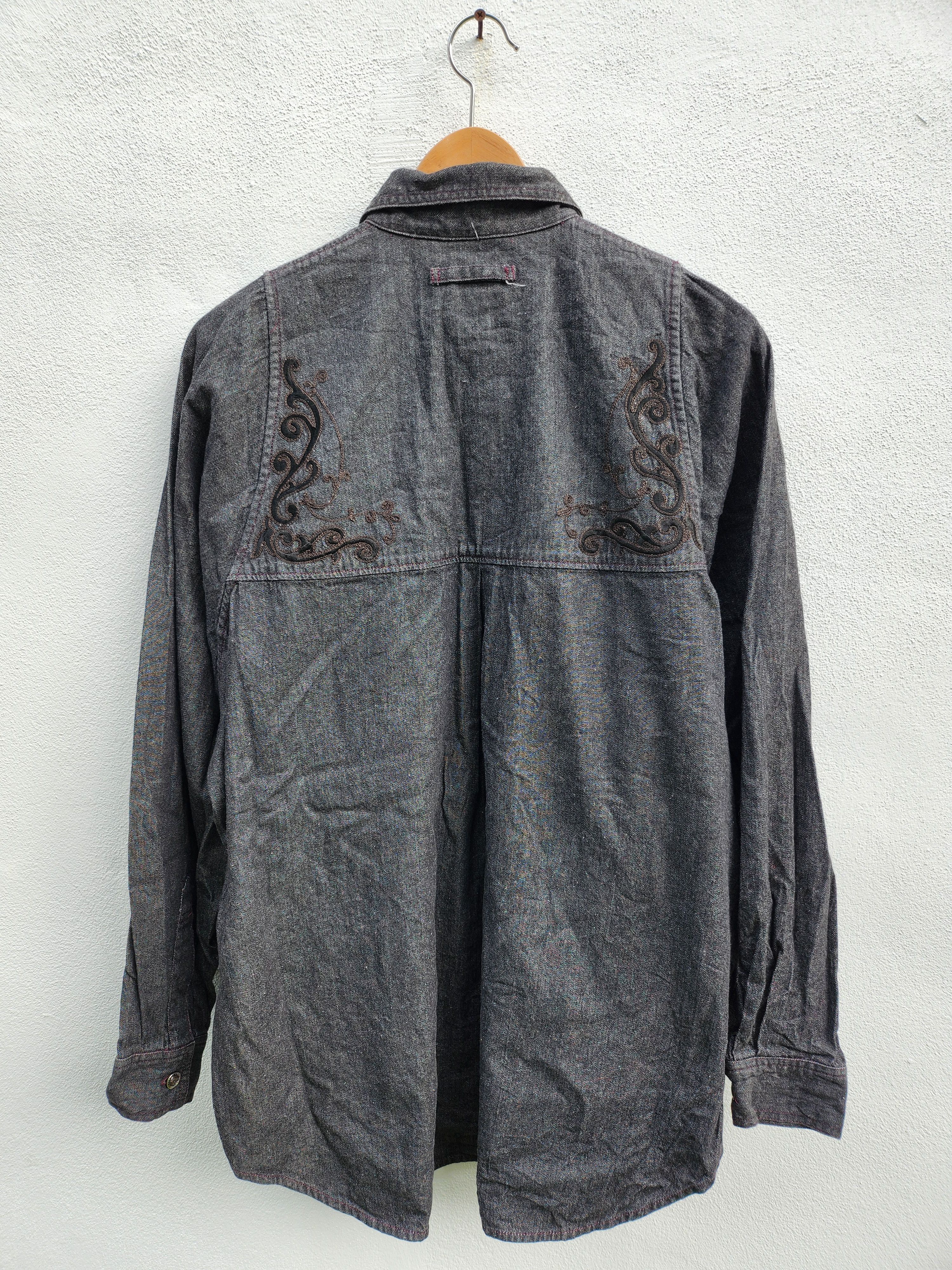 If Six Was Nine × Japanese Brand × Yoshiyuki Konishi FICCE JEANS by YOSHIYUKI KONISHI DENIM SHIRT Size US M / EU 48-50 / 2 - 7 Thumbnail