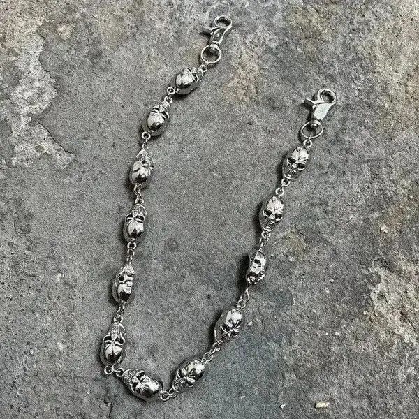 Jewelry Skull Punk Rock Link Gothic Death Wallet Demon Pocket Chain Size ONE SIZE - 4 Thumbnail
