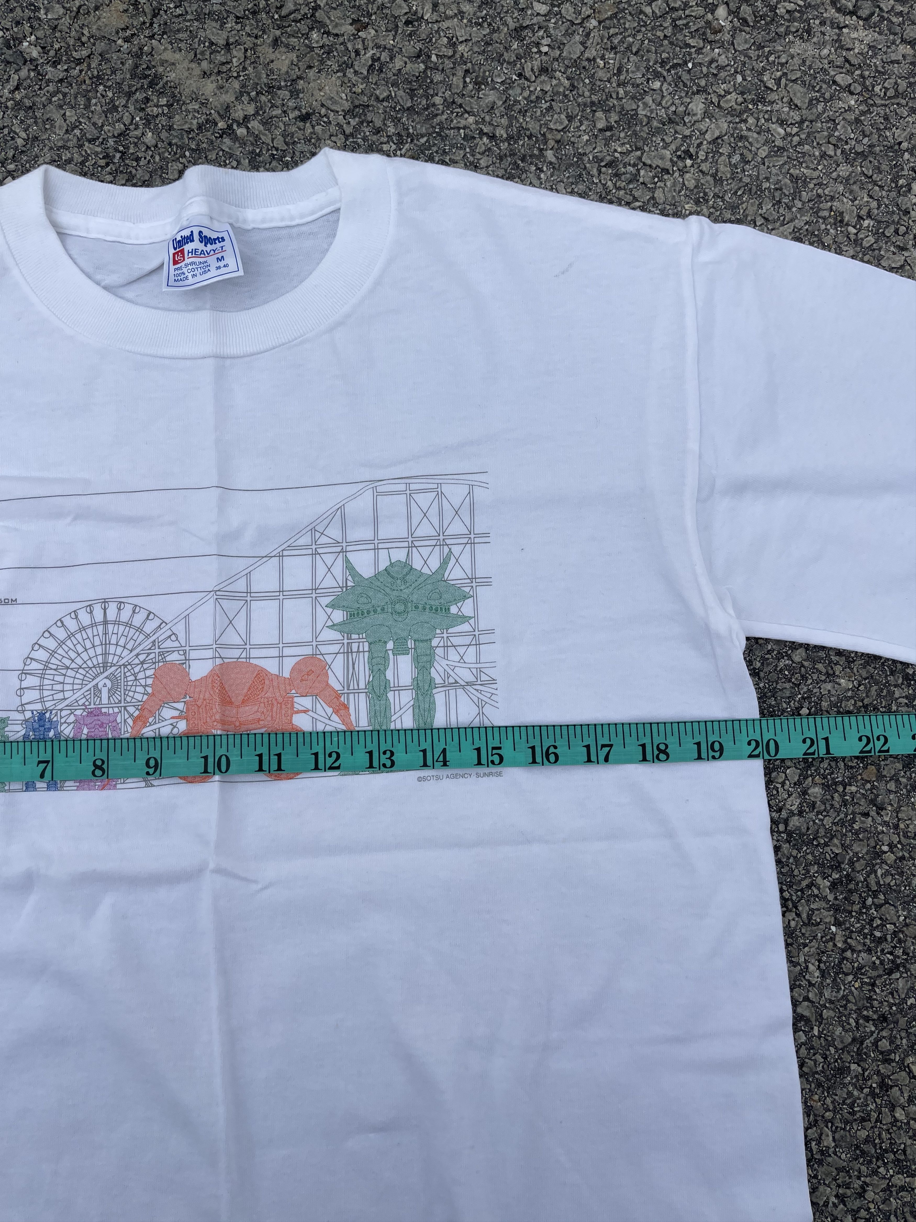 Anime Vintage y2k Gundam White Tee Shirt Size US M / EU 48-50 / 2 - 11 Thumbnail