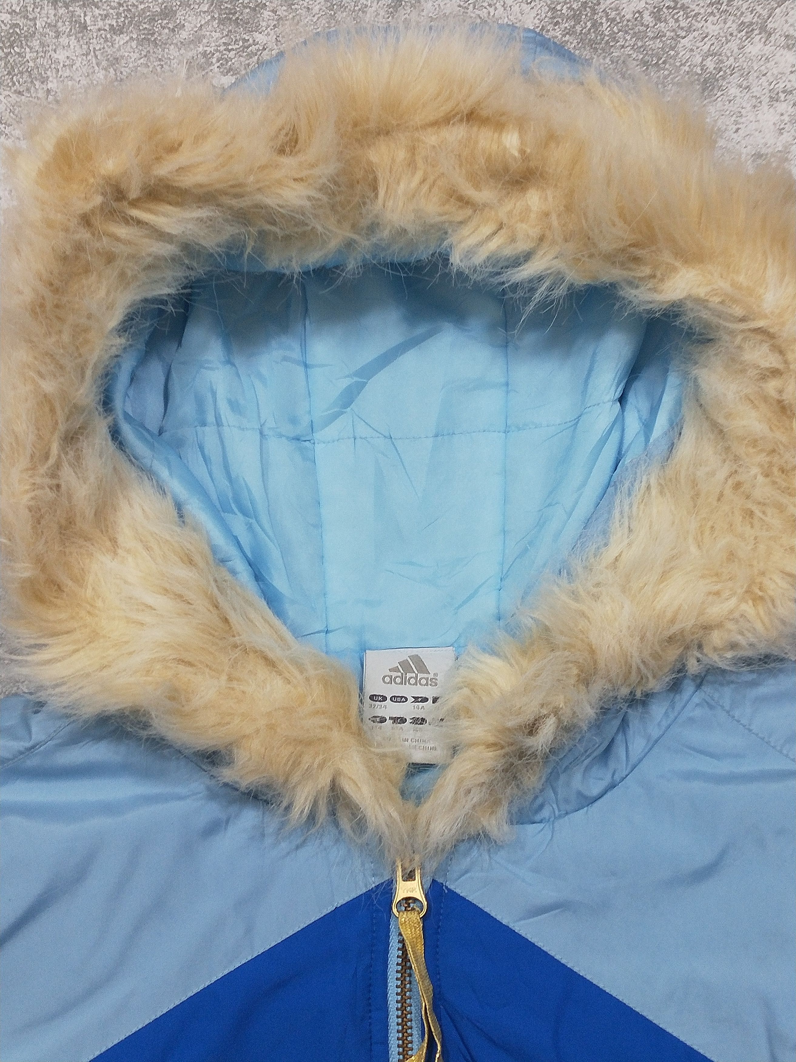 Adidas Y2k Adidas Puffer Fur Hoodie Size US S / EU 44-46 / 1 - 3 Thumbnail