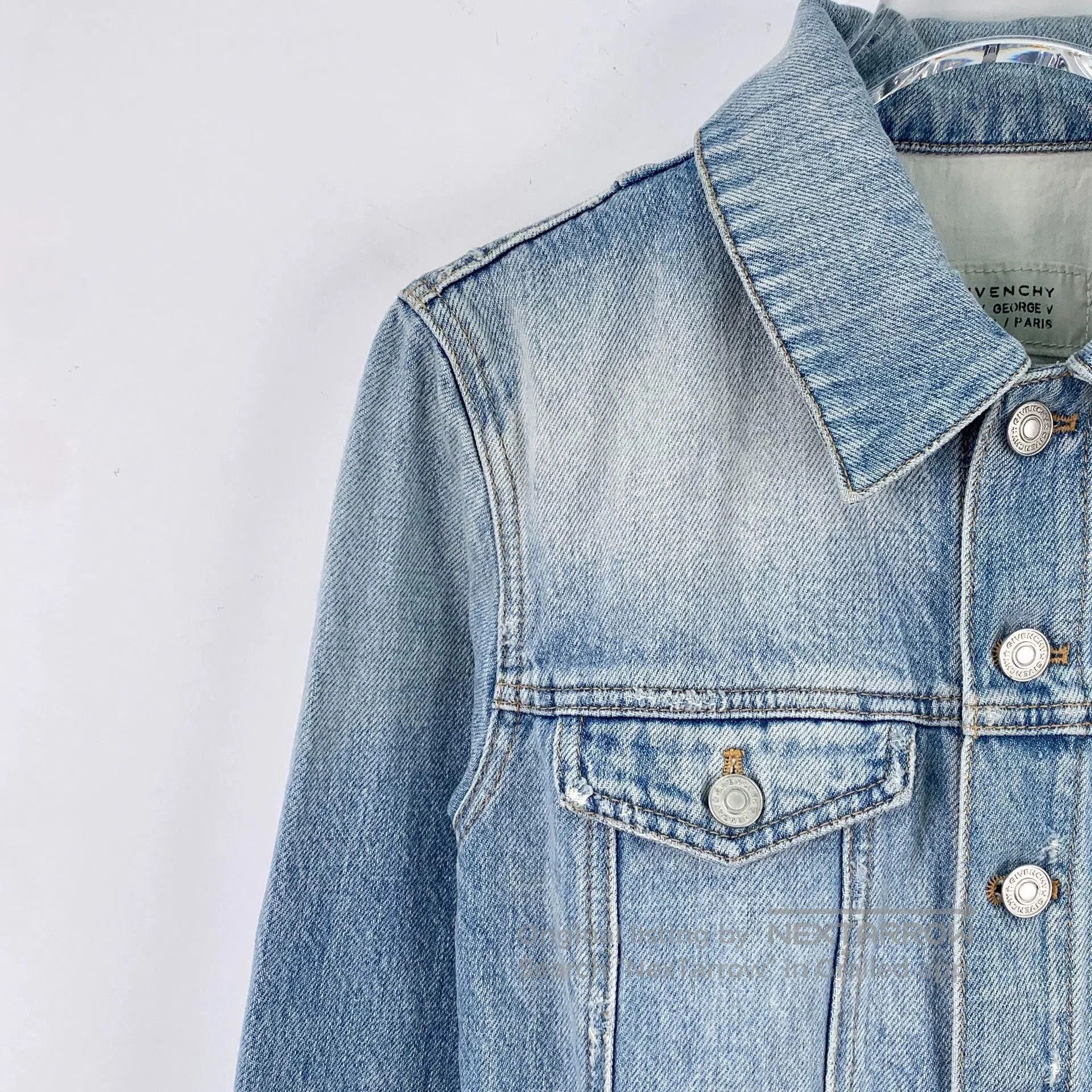 Givenchy givenchy light blue denim dress with belt. Size US 38 / EU 54 - 3 Thumbnail