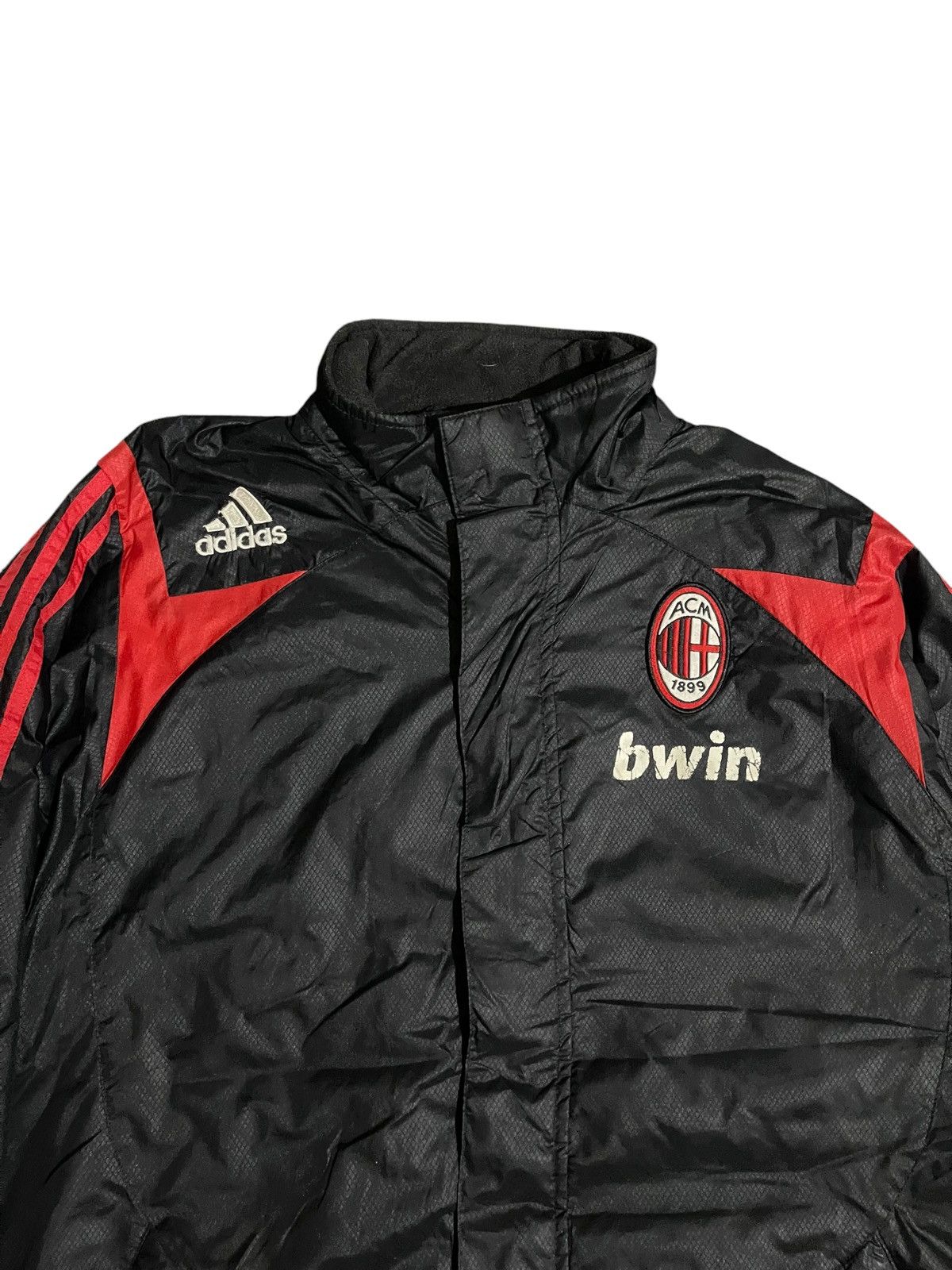 Adidas Vintage AC Milan Adidas 2007-2008 Padded Bench Coat Jacket Size US L / EU 52-54 / 3 - 6 Thumbnail