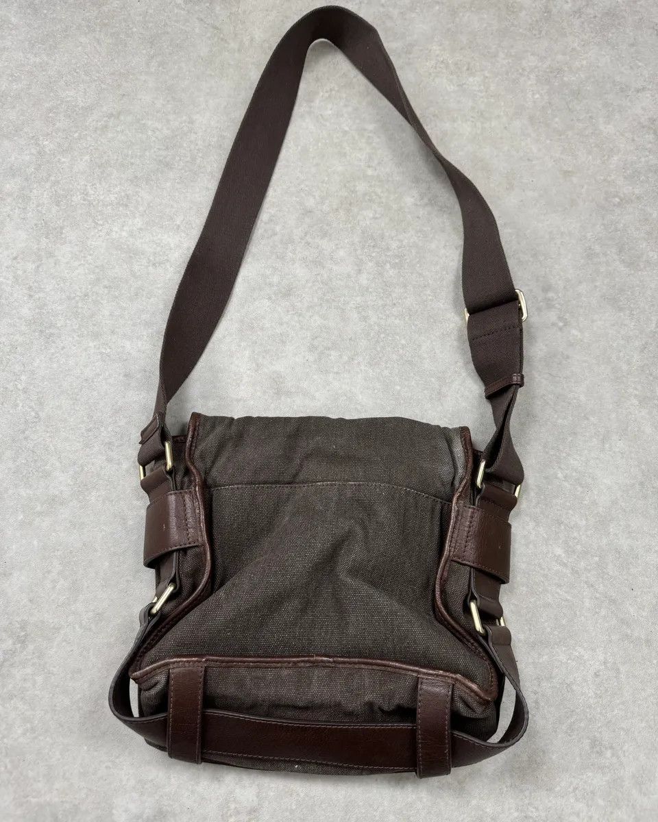 Dolce & Gabbana 2000s Dolce & Gabbana Canvas Leather Studded Shoulder Bag Size ONE SIZE - 9 Thumbnail
