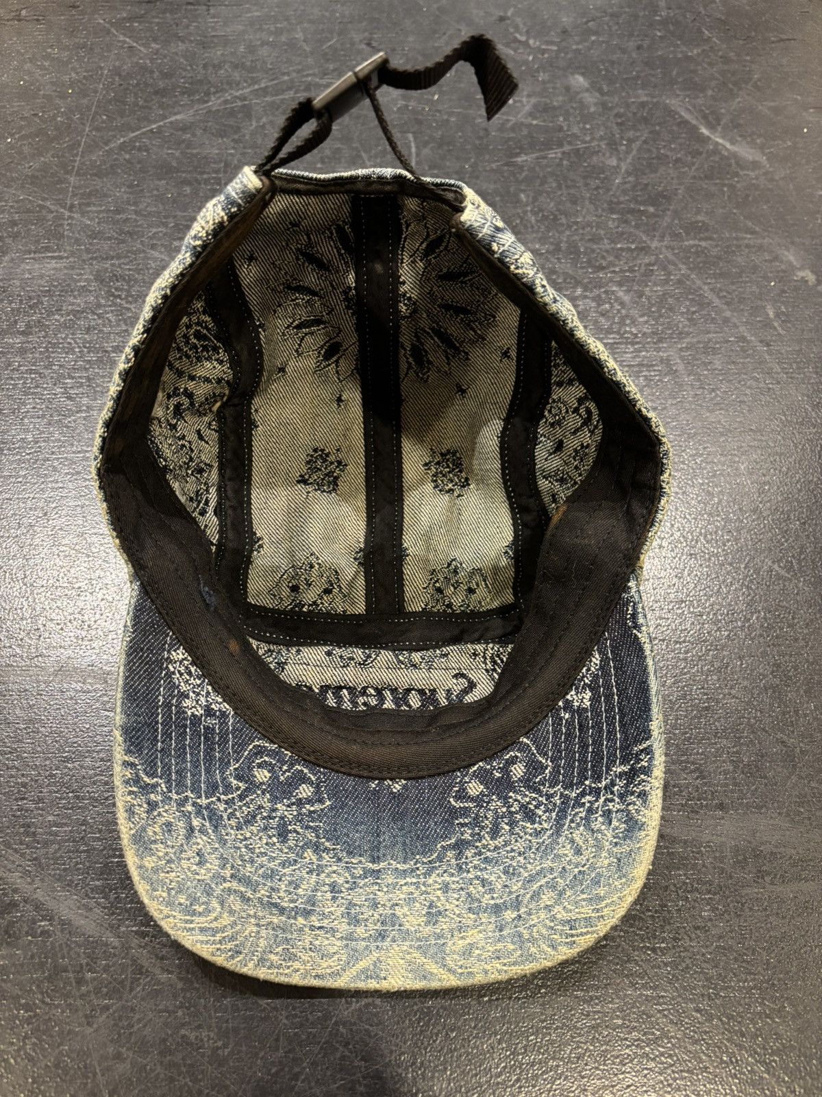 Supreme Supreme Paisley Denim Box Logo Hat Size ONE SIZE - 6 Thumbnail