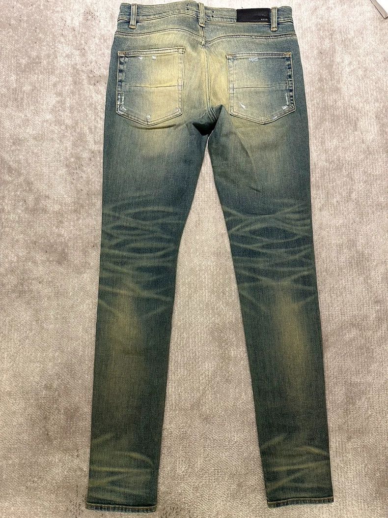 Amiri Amiri Mud Washed Blue Denim Jeans Size US 31 - 2 Thumbnail