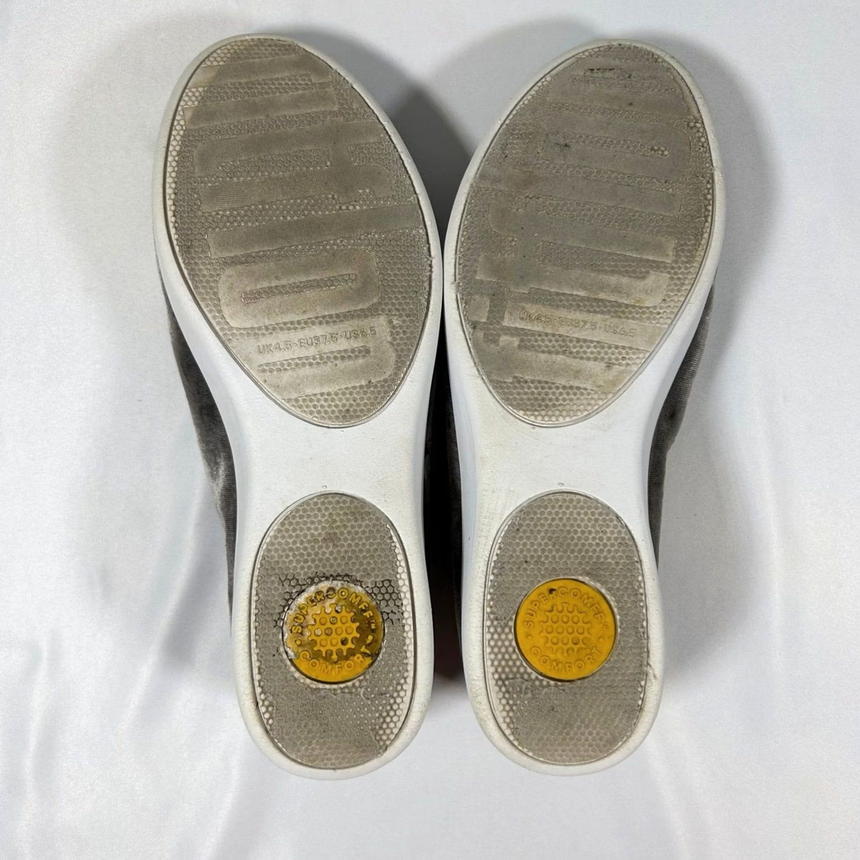 Vintage FitFlop Superskate Velvet Slip-On Platform Loafer Womens 6.5 Grey Size US 7 / IT 37 - 7 Thumbnail