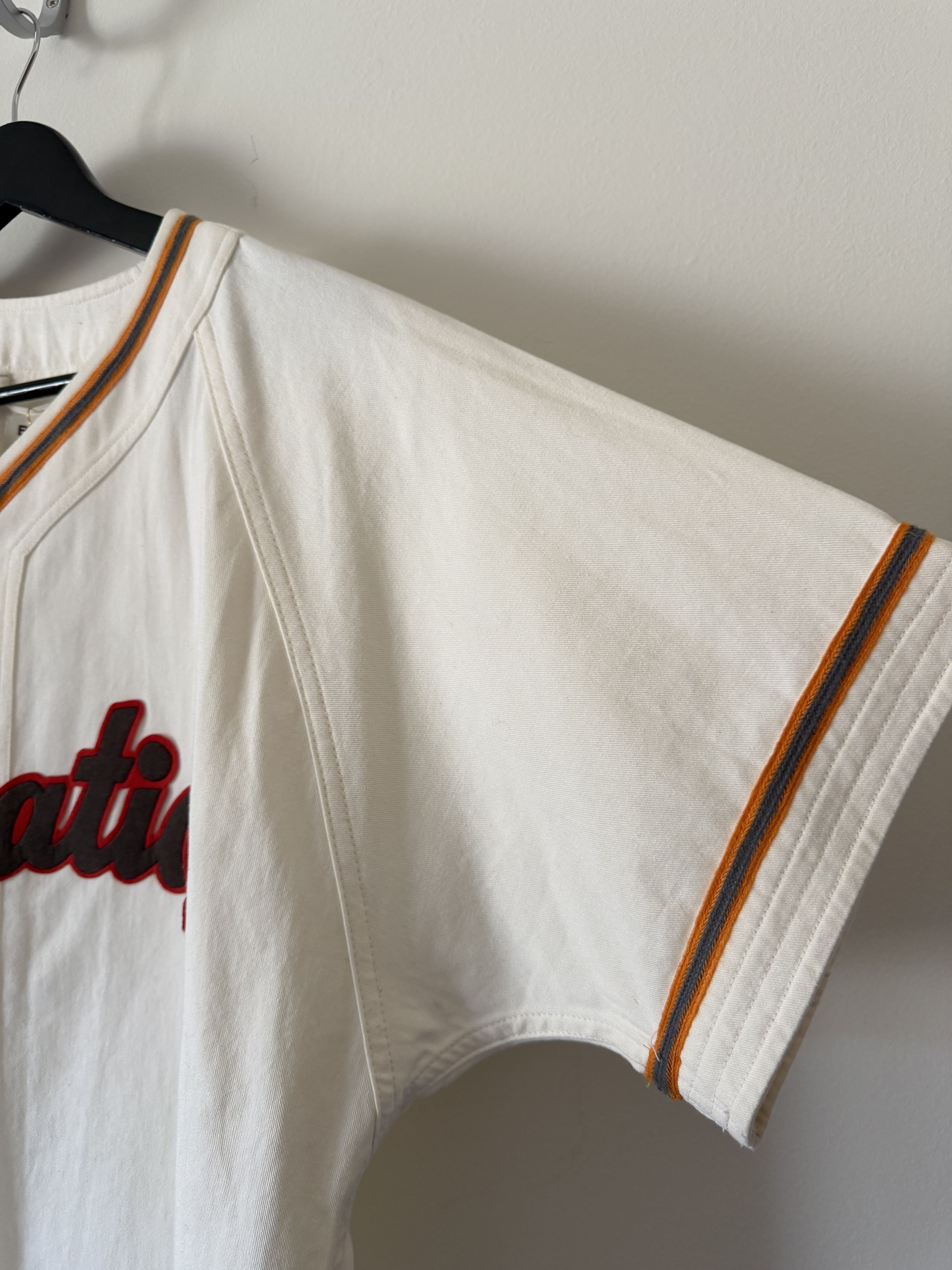 Bode Bode Baseball Shirt in White Size US M / EU 48-50 / 2 - 4 Thumbnail